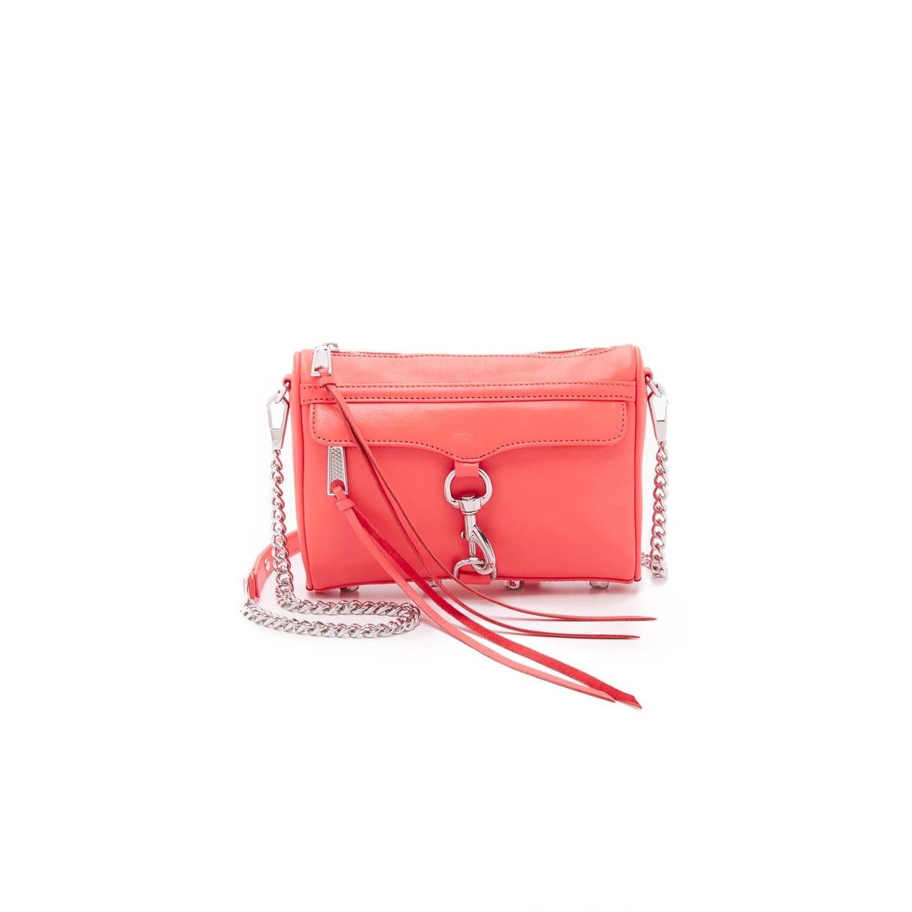 Rebecca Minkoff Rebecca Minkoff Coral Leather Silver Mini Mac Crossbody Bag Size ONE SIZE - 2 Thumbnail