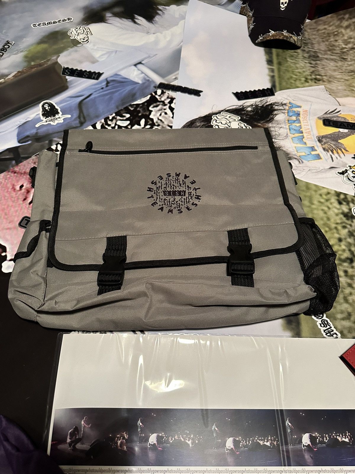 image of Bones x Team Sesh Teamsesh Laptop Carry Bag in Green, Men's