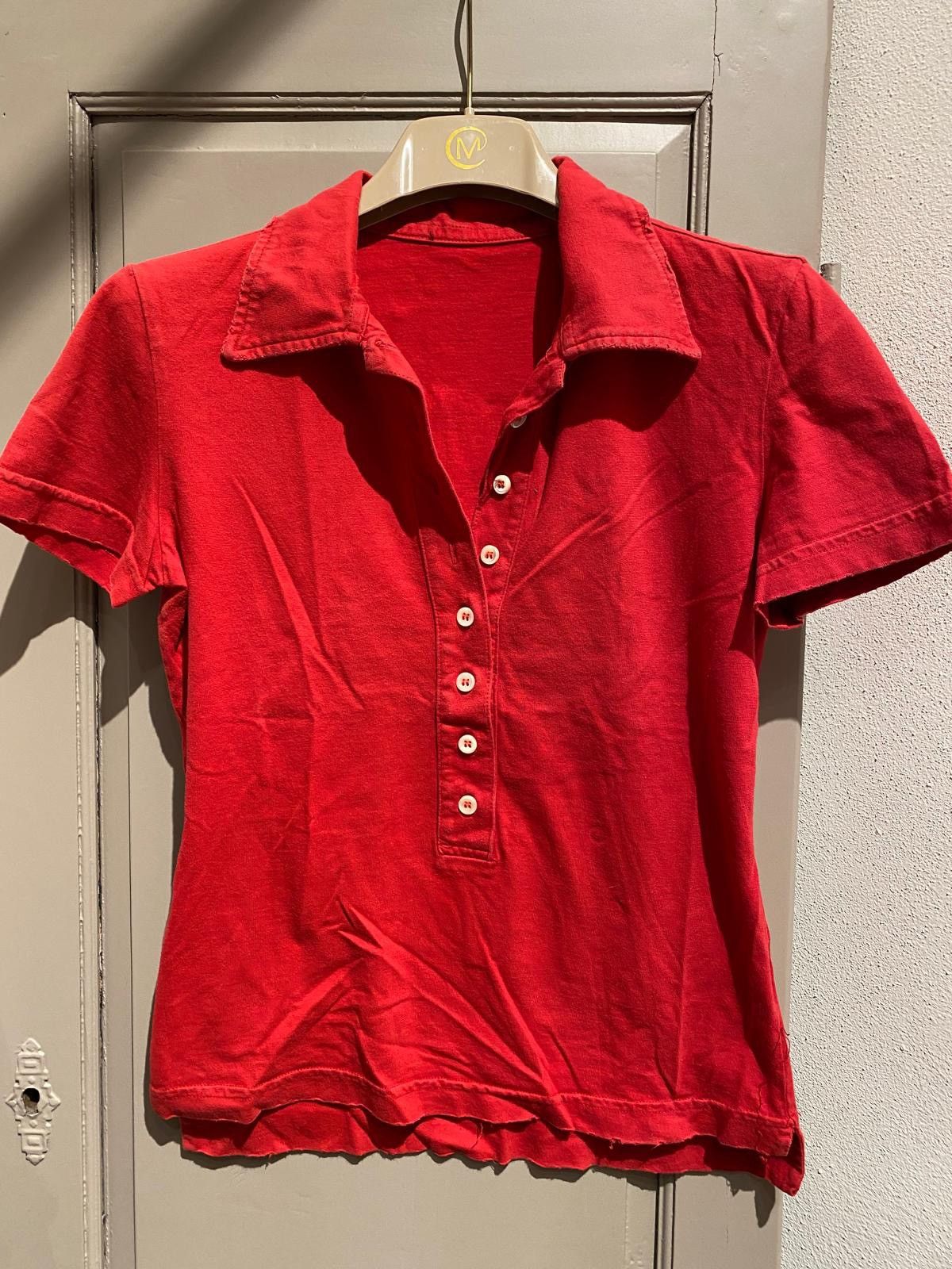 Dsquared2 Polo Dsquared2 Rossa con Stampa "1964" vintage primi 2000 Size S / US 4 / IT 40 - 2 Thumbnail