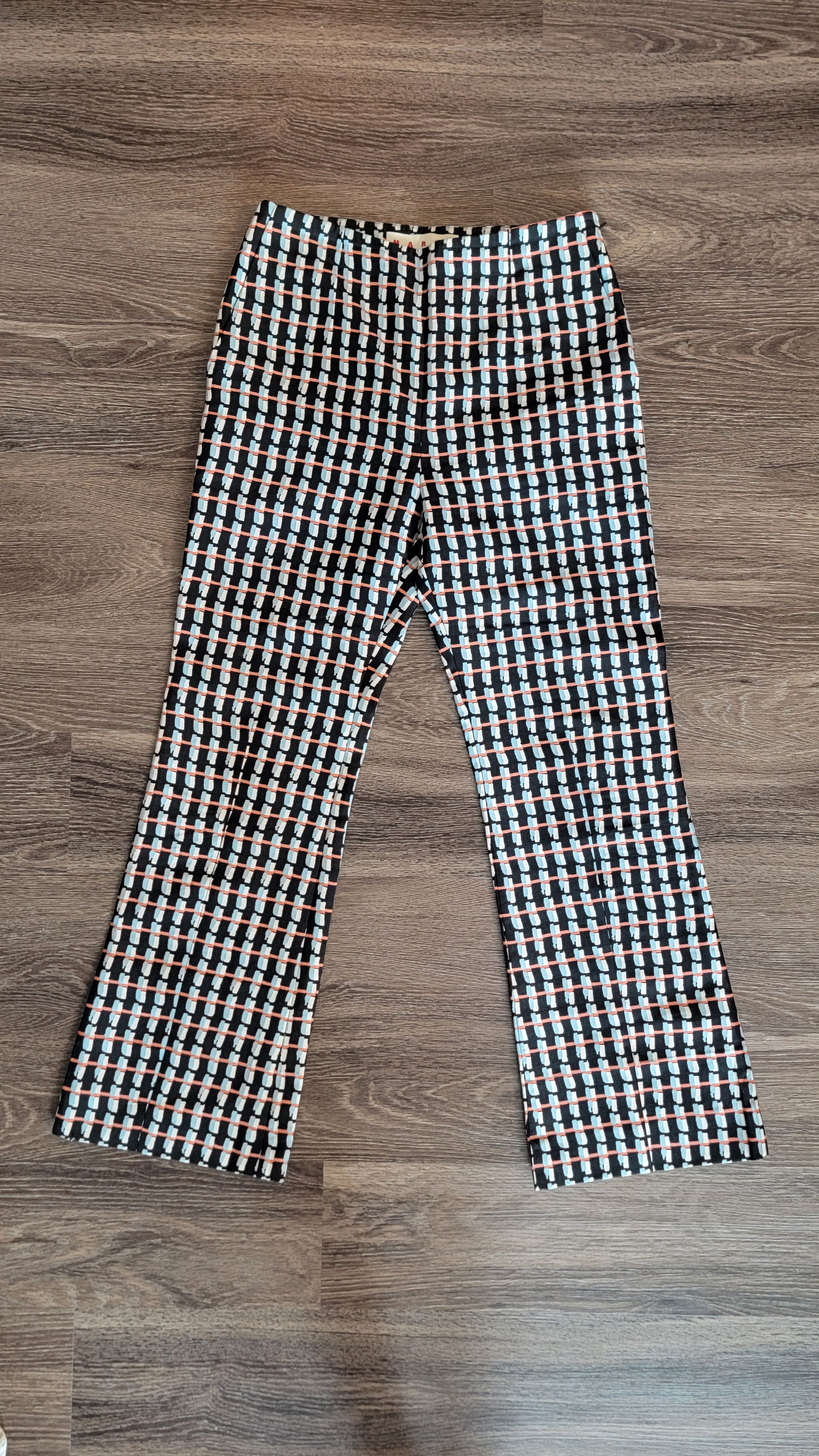 Marni Marni abstract pattern funky silk blend pants Size US 28 / EU 44 - 1 Thumbnail