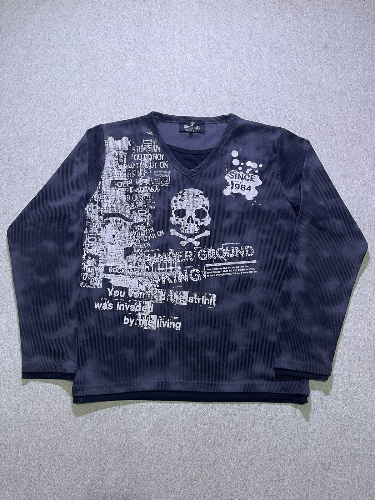 Japanese Brand Y2K BEAUMERE long sleeve tshirt punk ifsix style Size US M / EU 48-50 / 2 - 1 Thumbnail