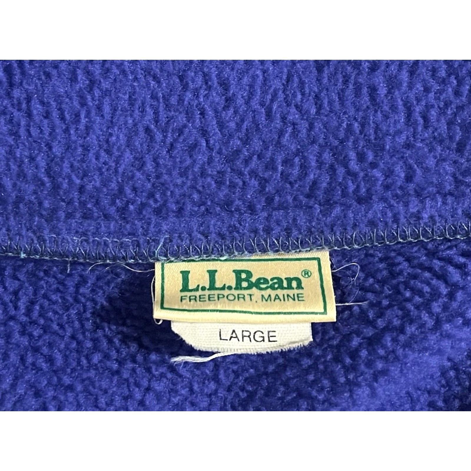 Vintage VINTAGE L.L. Bean Full Zip Fleece Sweatshirt Men’s Large Purple Teal 90s Size US L / EU 52-54 / 3 - 5 Thumbnail