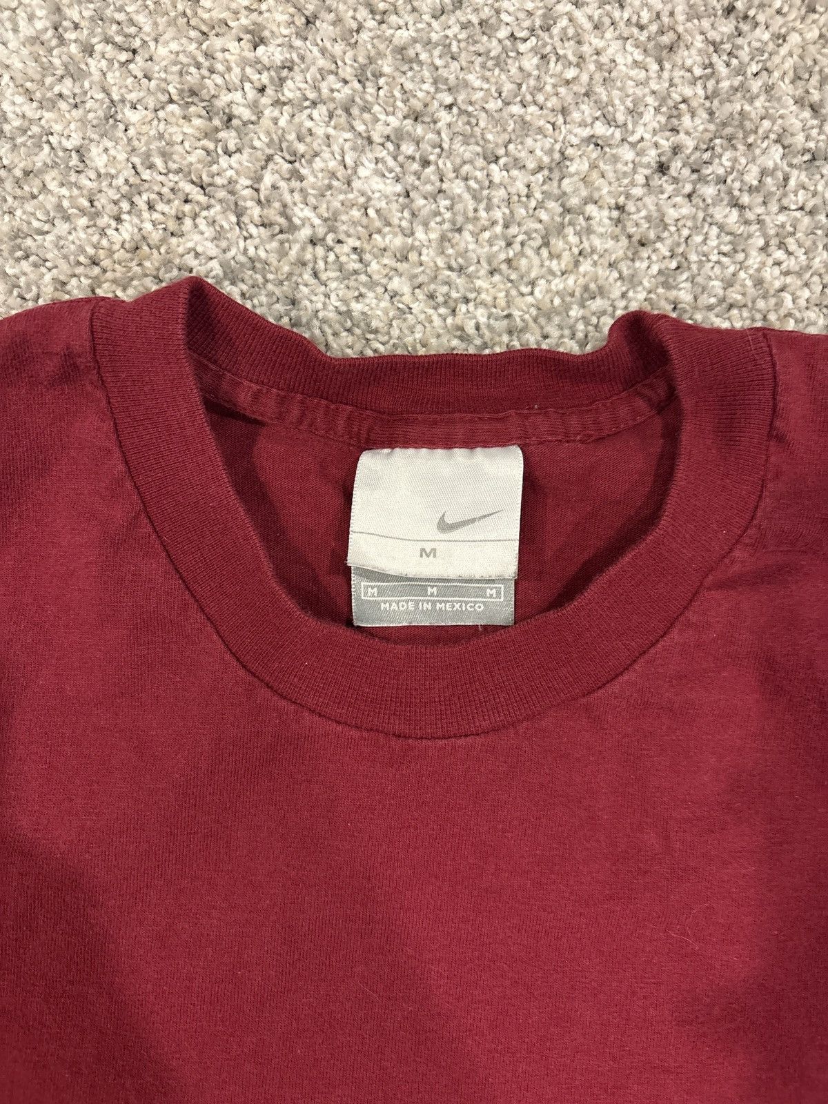 Nike Vintage Dark Red Nike Tee Size US M / EU 48-50 / 2 - 3 Thumbnail