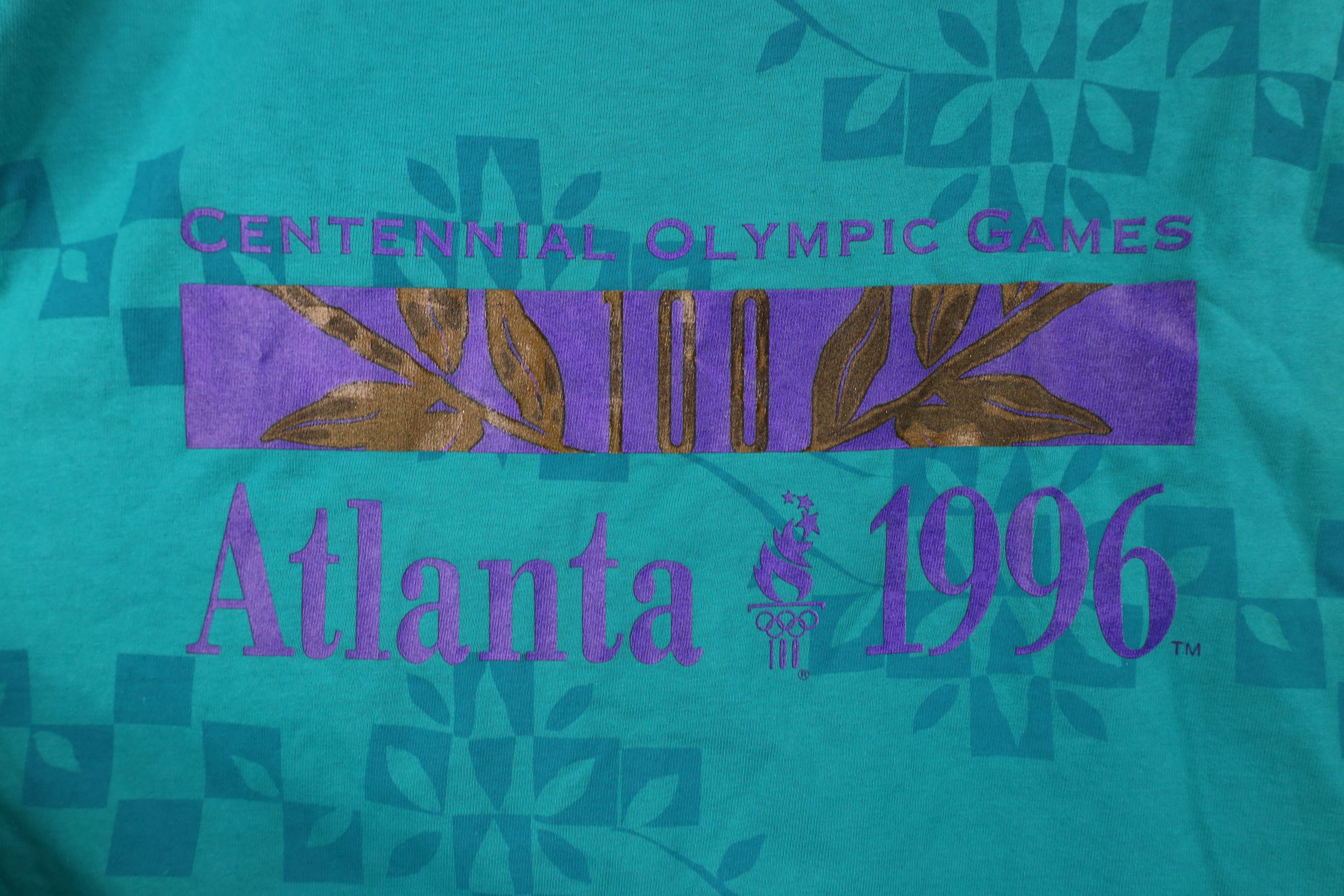 Vintage Deadstock Vintage 90s 1996 Atlanta Olympics T-Shirt USA Size L / US 10 / IT 46 - 4 Thumbnail