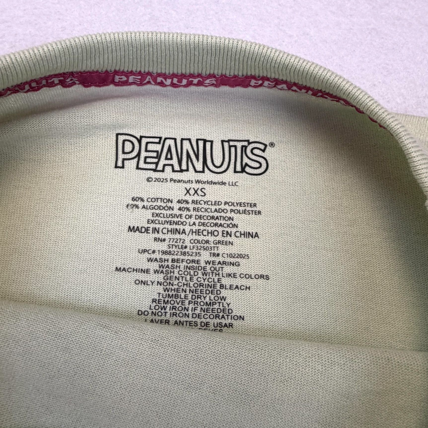Peanuts Peanuts Cast Shirt Mens XS Green All Over Graphic Tee Snoopy Charlie Brown Size US XS / EU 42 / 0 - 4 Thumbnail