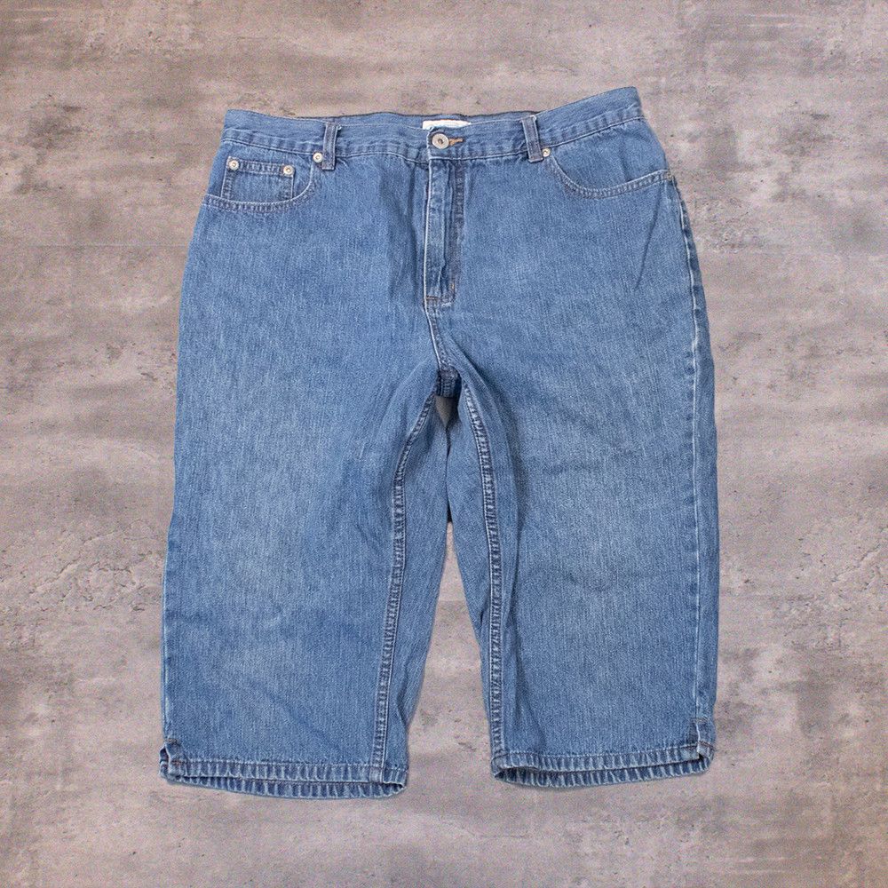 Northern Reflections Y2K 2000's Crazy Midwash Baggy Fit Capris Shorts Size US 34 / EU 50 - 2 Thumbnail