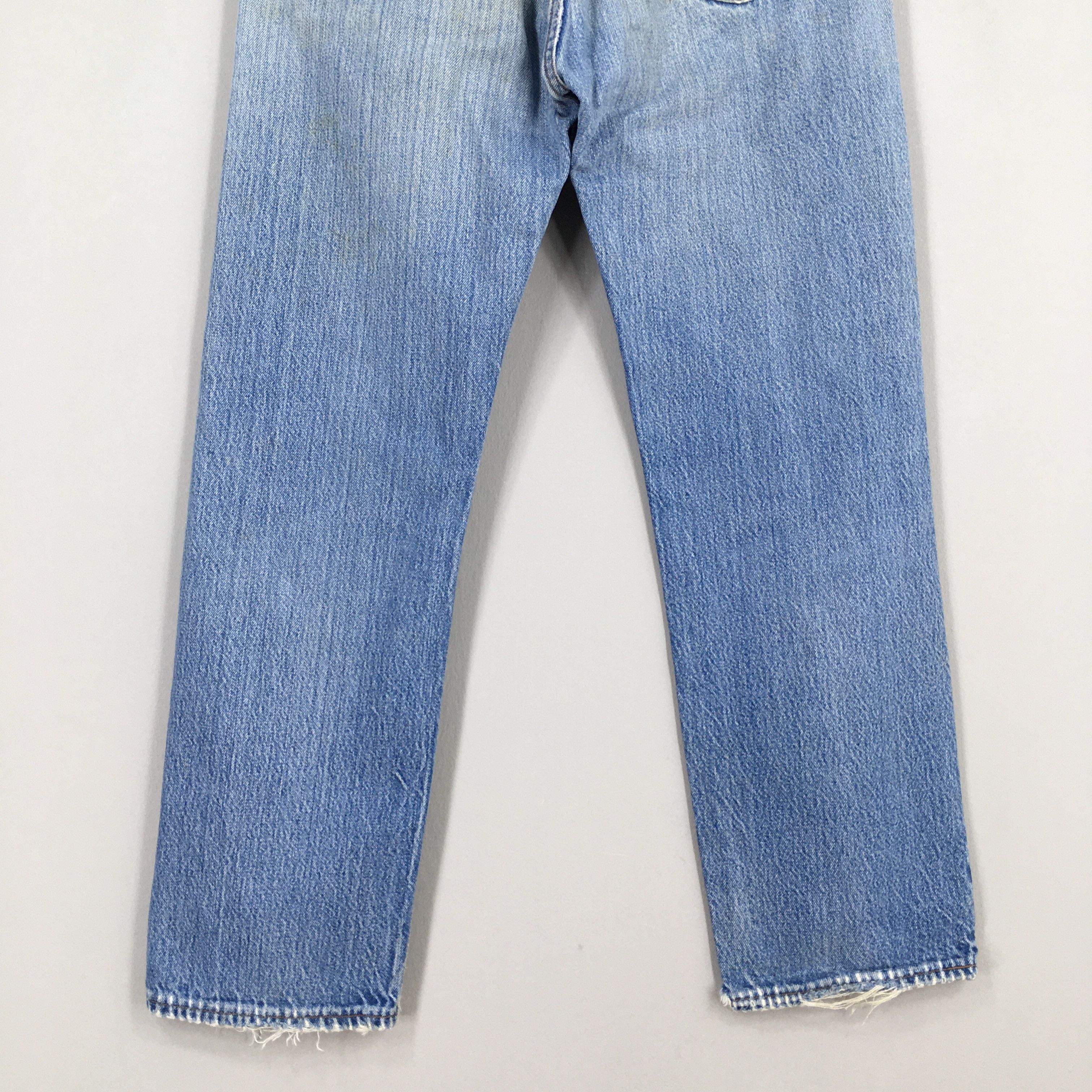 Levi's Size 31x29 Vintage 90s Levi's 501 Faded Blue Jeans S639 Size US 31 - 10 Thumbnail