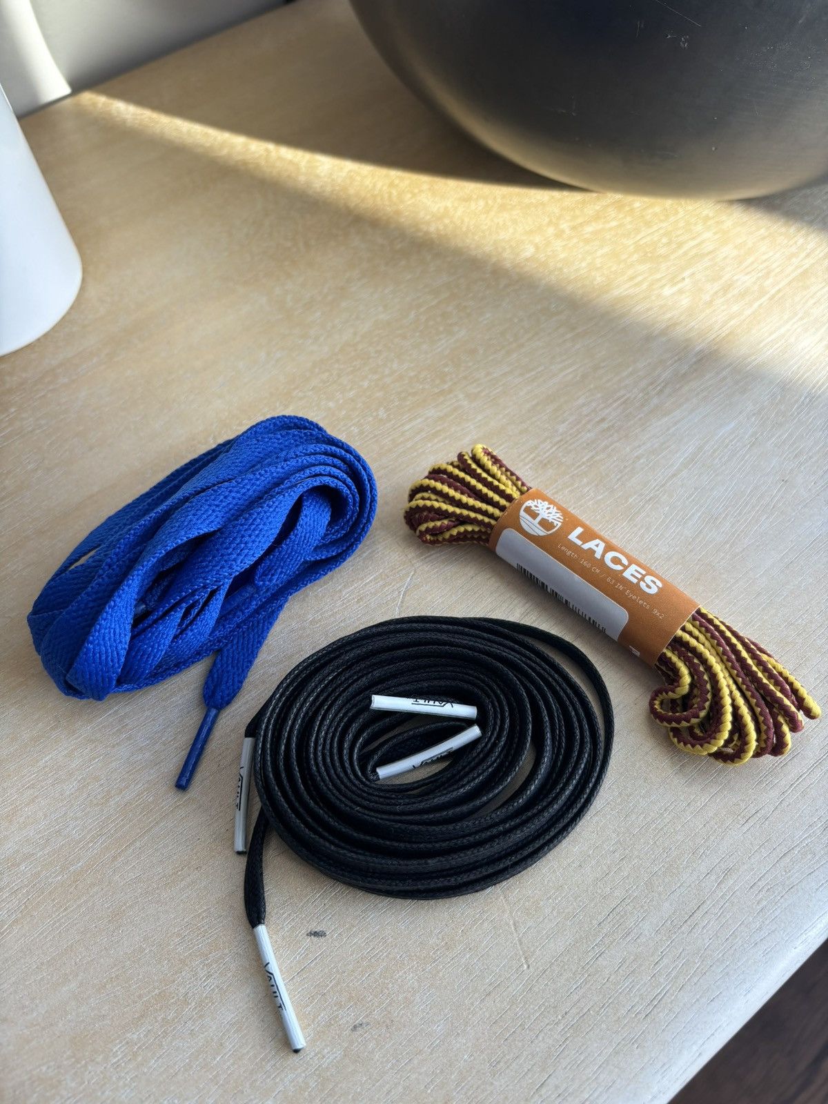 Other Lot of (3) Designer Shoelaces Timberland Nike Vans New OS Size ONE SIZE - 1 Thumbnail