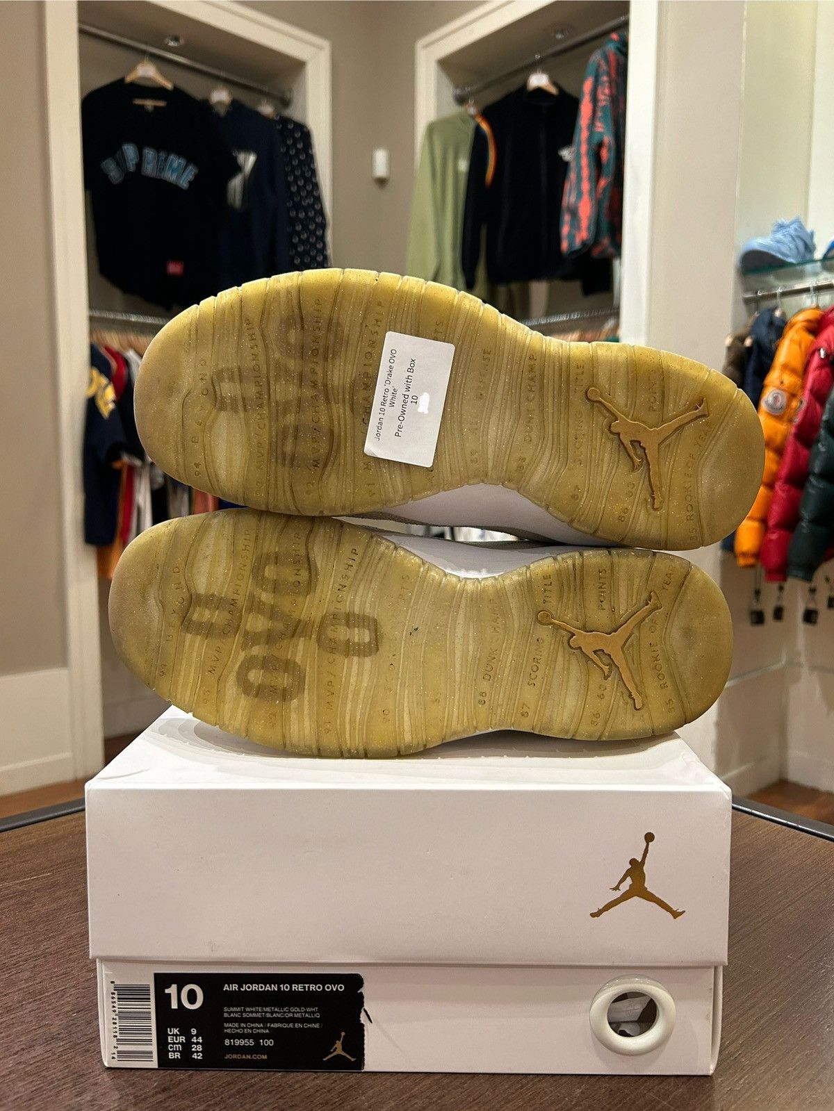 Jordan Brand × October's Very Own Jordan 10 Retro Drake OVO White Size US 10 / EU 43 - 6 Thumbnail