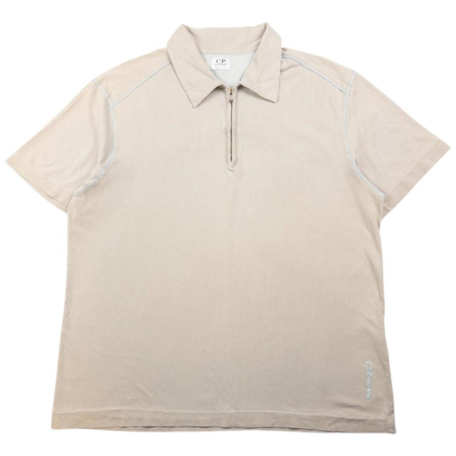 Vintage CP Company Q Zip Polo Shirt Size S