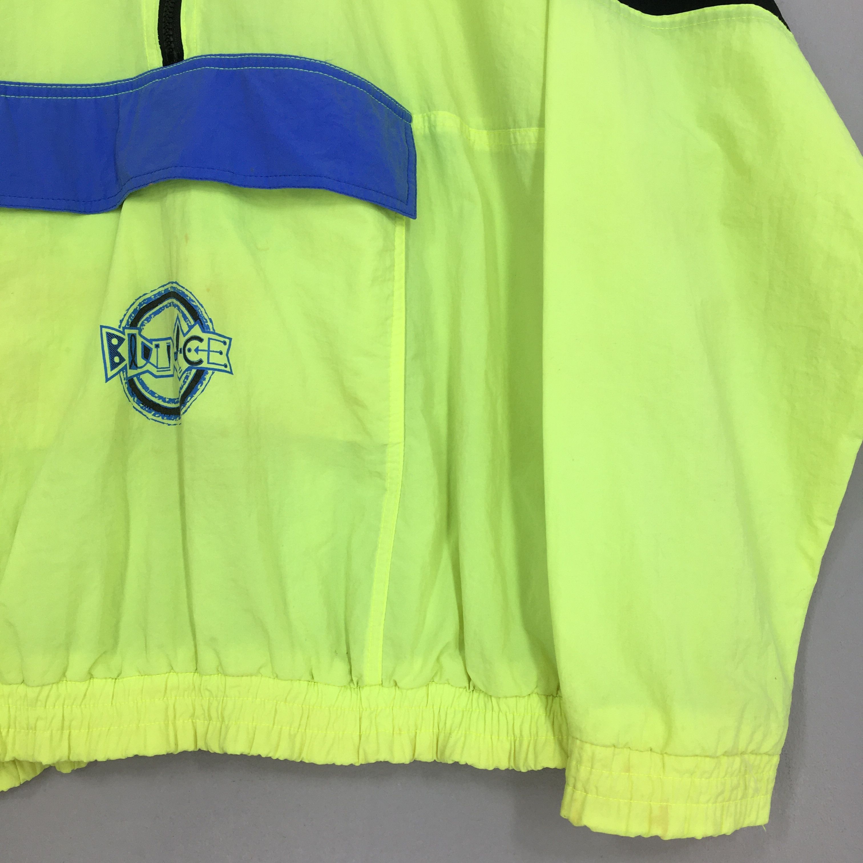 Vintage Vintage Bleu Ice Sportswear Neon Anorak Windbreaker XLarge Size US XL / EU 56 / 4 - 2 Thumbnail