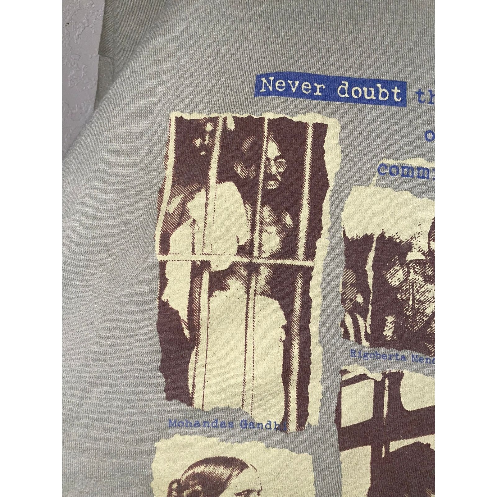 Vintage Vintage Never Doubt Margaret Mead Change The World XL Tee Size US XL / EU 56 / 4 - 6 Thumbnail