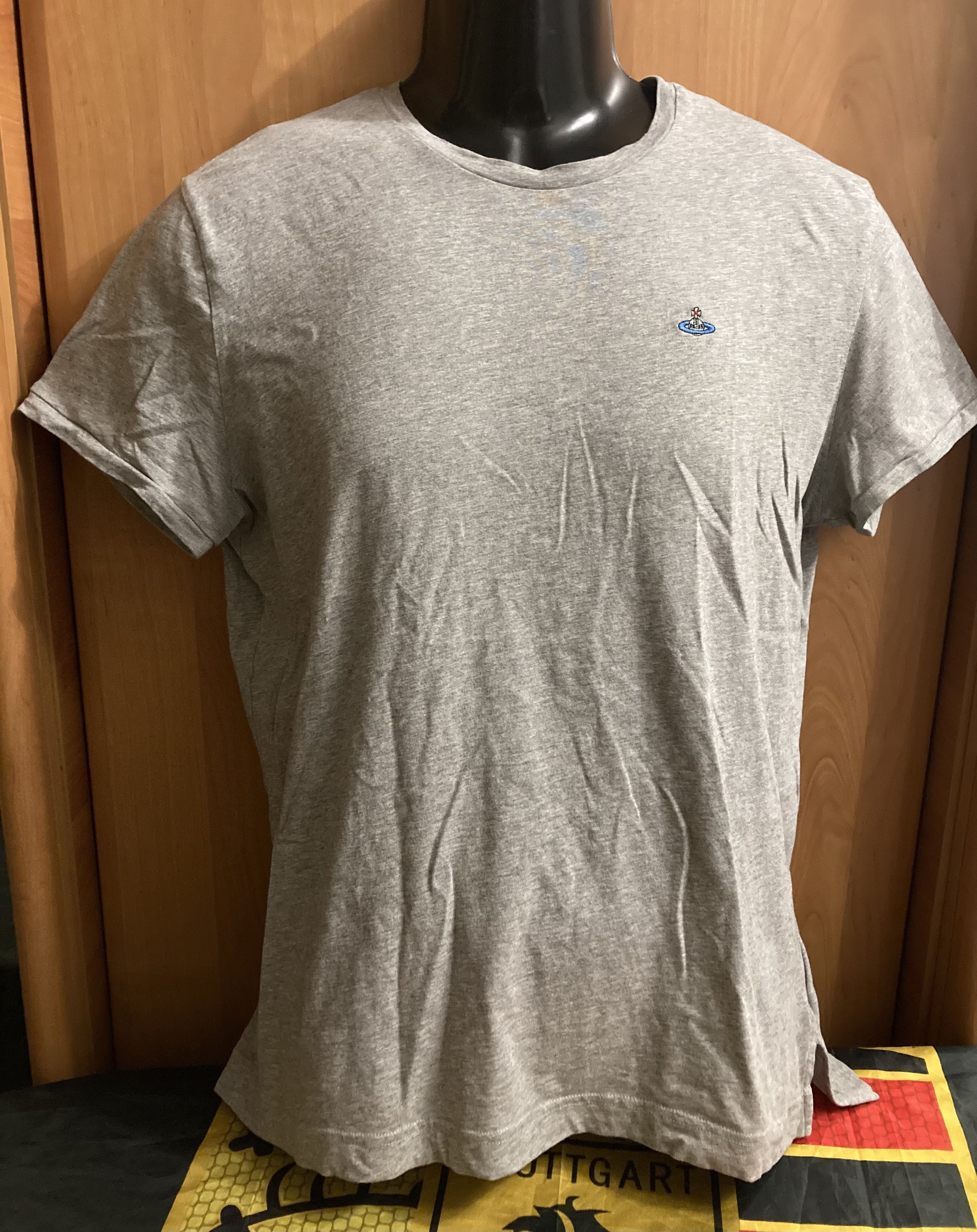 Vivienne Westwood Vivienne Westwood Embroidered orb logo Grey T-Shirt Size US L / EU 52-54 / 3 - 1 Thumbnail