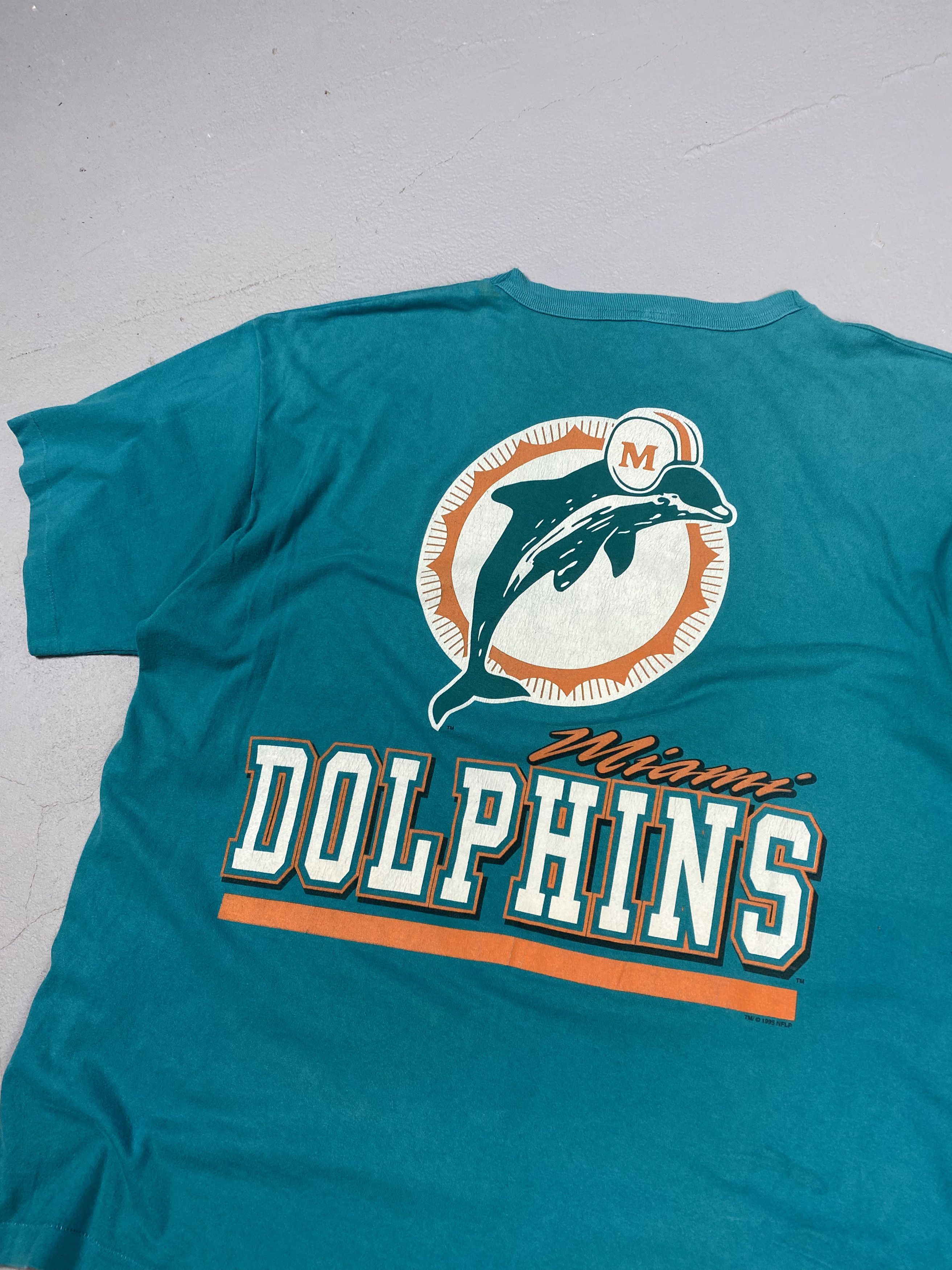 NFL Vintage 1995 Miami Dolphins tee Salem Size US XXL / EU 58 / 5 - 2 Thumbnail