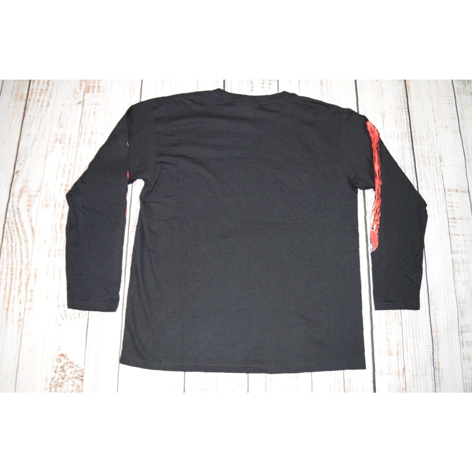 Vintage VINTAGE Thunder Sportswear T-Shirt Men Large Black All Over Flames 90s Biker Graphic Tee Size US L / EU 52-54 / 3 - 8 Thumbnail