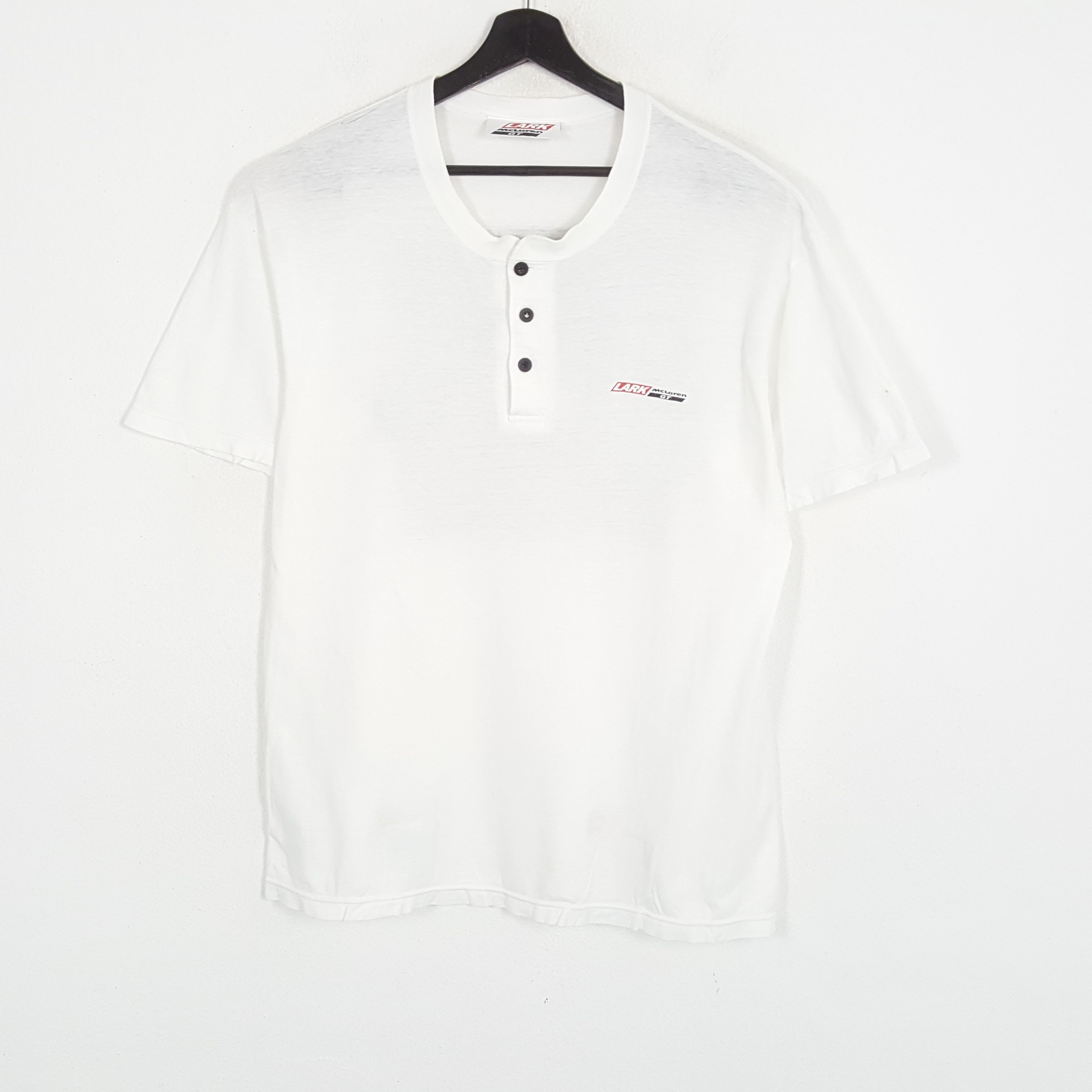 Malcolm McLaren × Vintage LARK MCLAREN GT Motorsports Backprint Tshirt Size US L / EU 52-54 / 3 - 3 Thumbnail