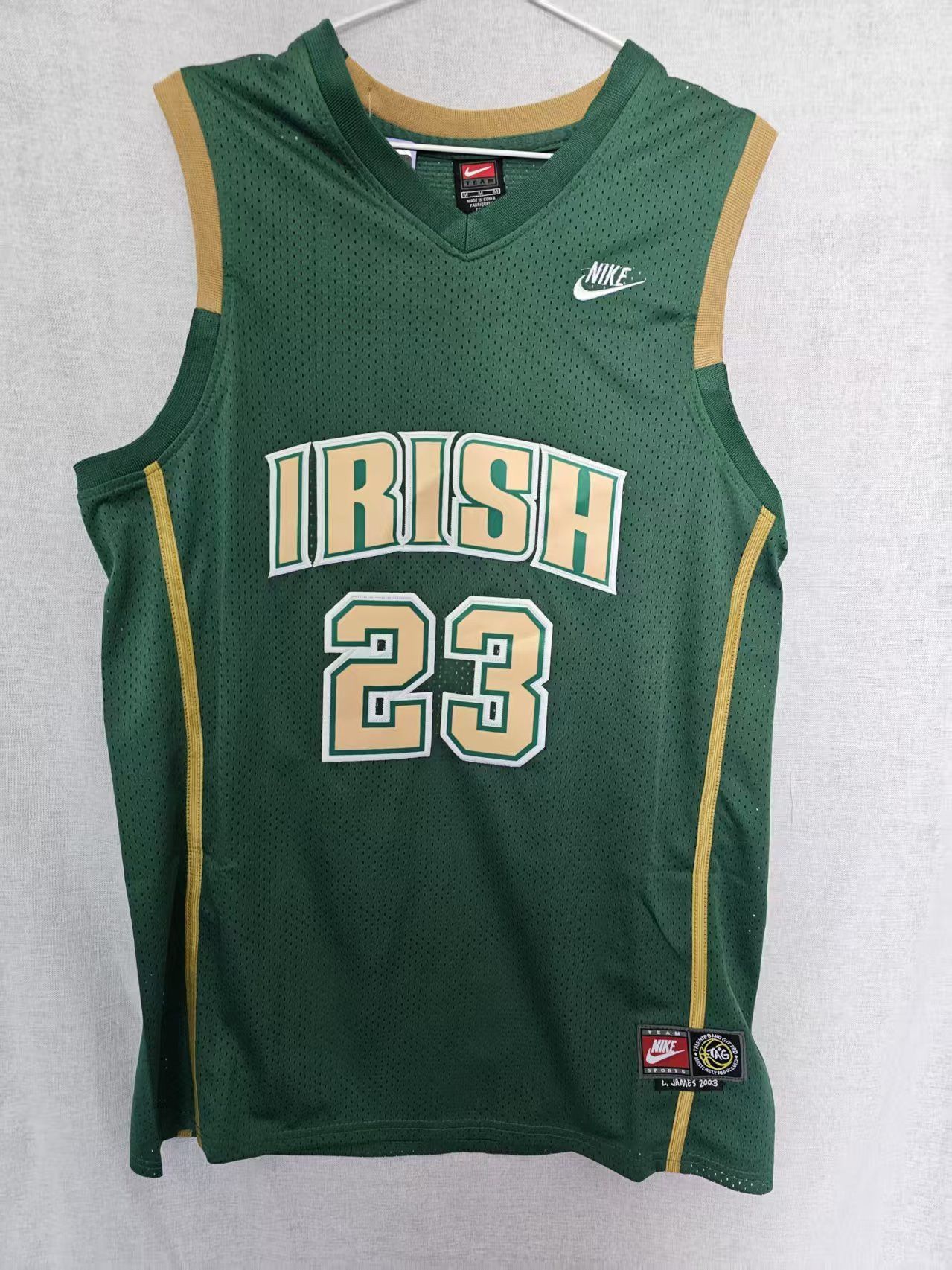 NBA Irish #23 LeBron James Jersey Green Size US M / EU 48-50 / 2 - 1 Thumbnail