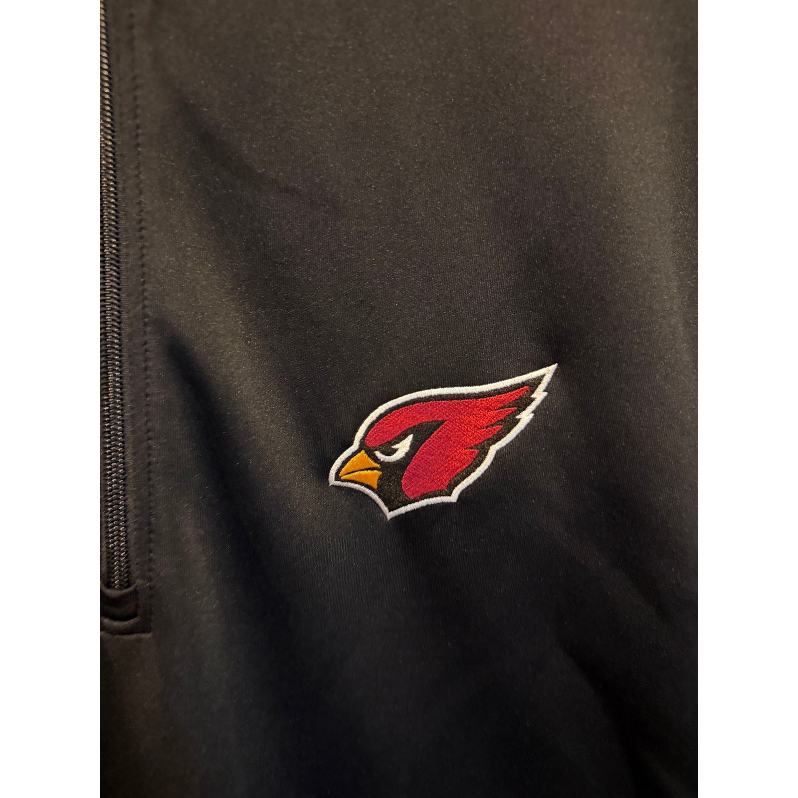 Antigua AZ Cardinals Antigua Content Quarter-Zip Pullover- Black- XL Size US XL / EU 56 / 4 - 3 Thumbnail