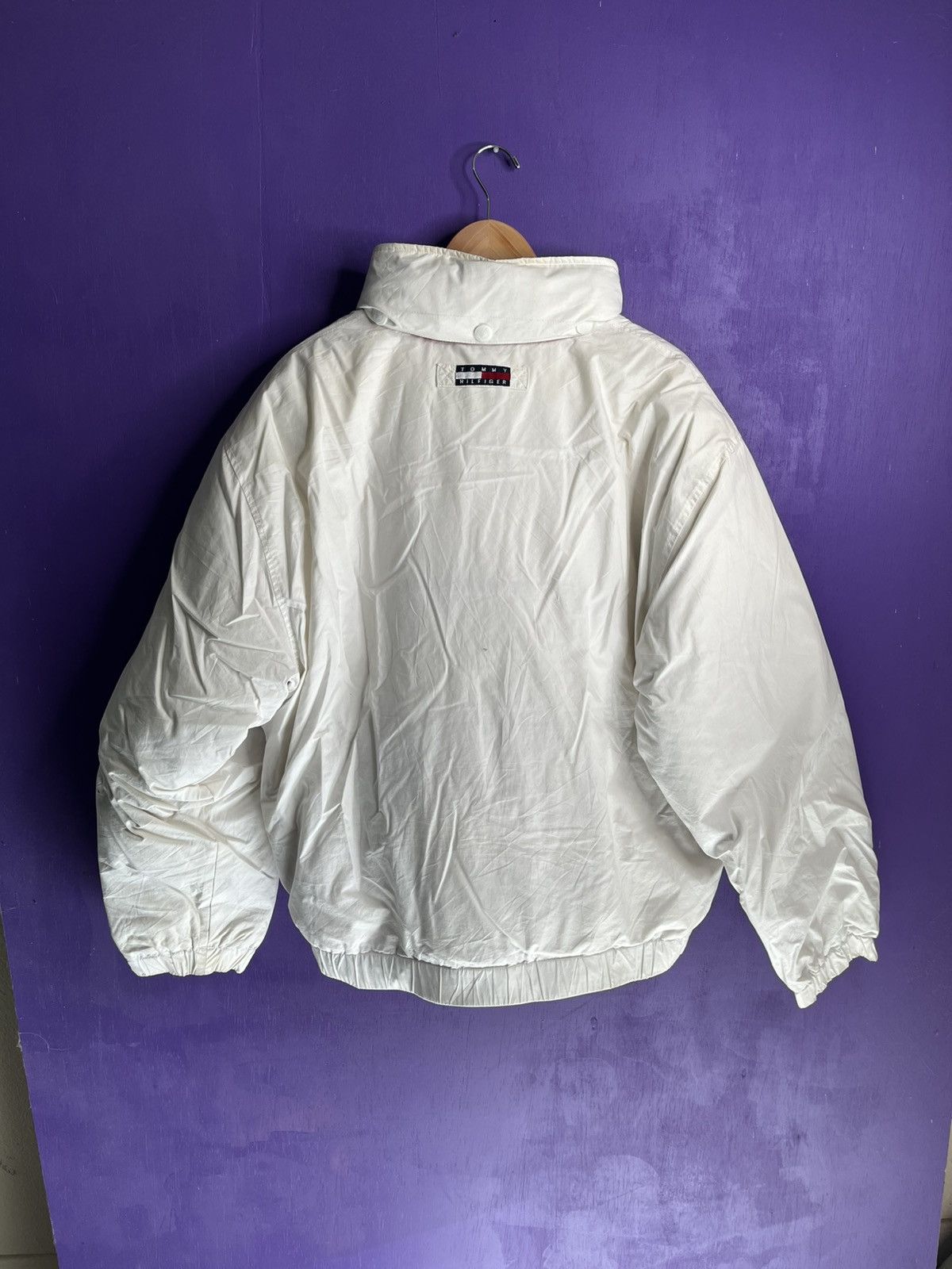 Tommy Hilfiger × Vintage Vintage 90s Tommy Hilfiger sleeve patch puffer jacket Size US XL / EU 56 / 4 - 2 Thumbnail
