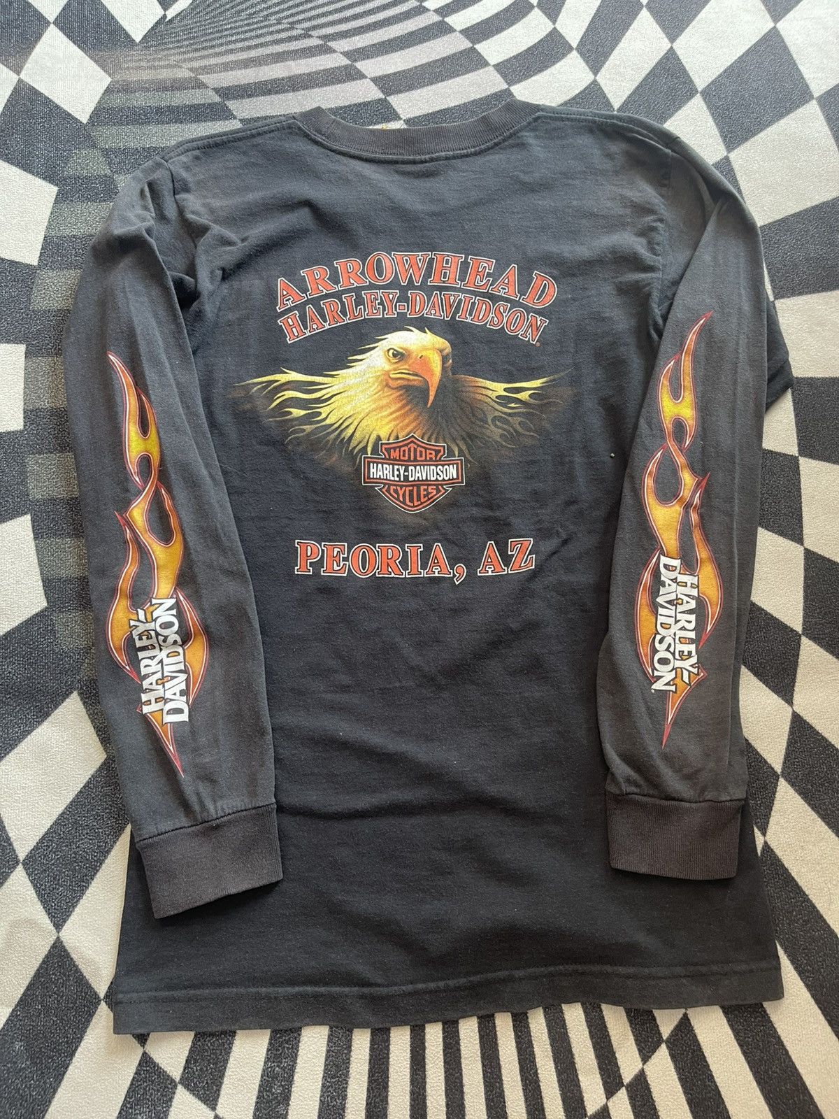 Harley Davidson Vintage 2009 Harley Davidson Long Sleeve Pocket Tee - S Size US S / EU 44-46 / 1 - 6 Thumbnail