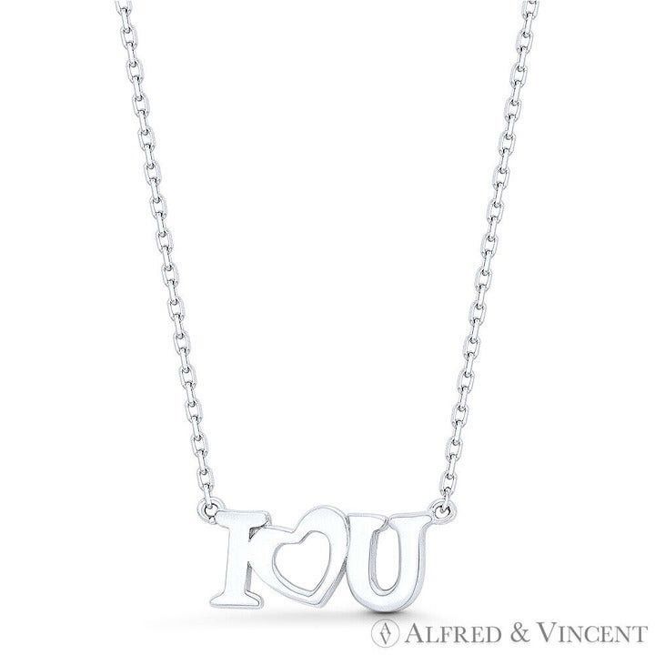 Other "I ♥ U" I Heart You Love Charm Pendant & Chain Necklace Size ONE SIZE - 1 Preview