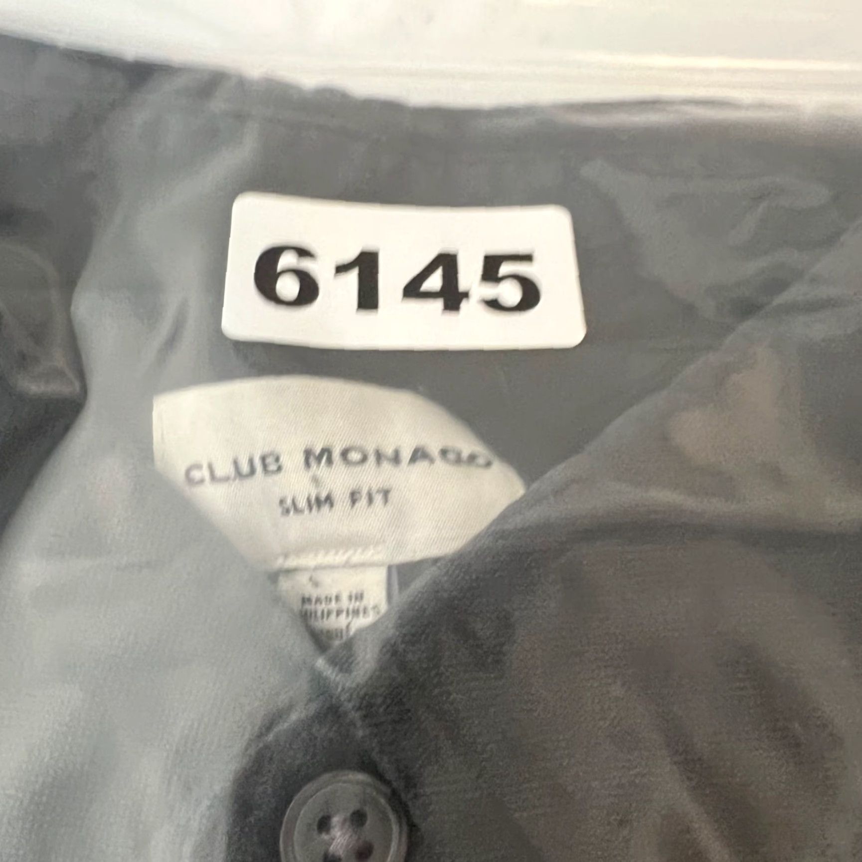 Club Monaco Club Monaco Men Large Slim Fit Black Button-Down Shirt 100% Cotton Button-Up Long Sleeve U Size US L / EU 52-54 / 3 - 8 Thumbnail