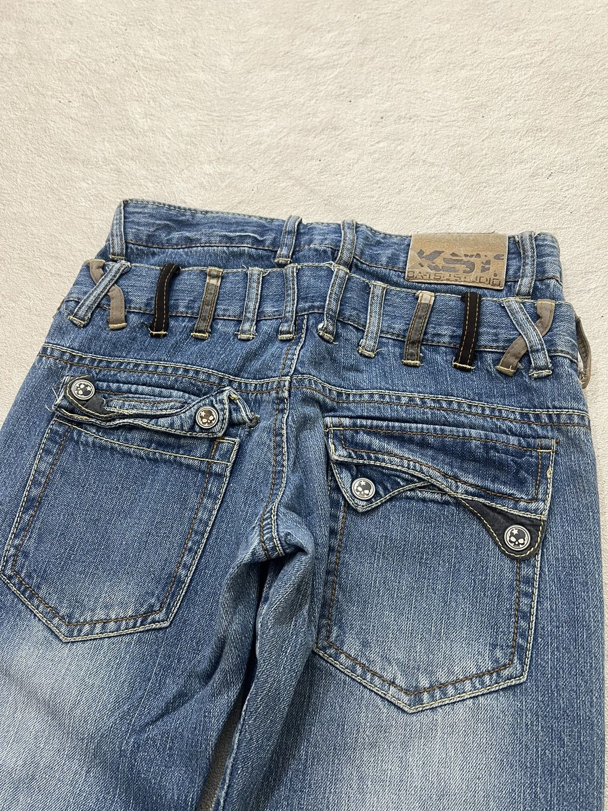 Number (N)ine 2000s Hysteric Poem Double Waist Hickory Jeans y2k Lgb Ifsix Size US 28 / EU 44 - 4 Thumbnail