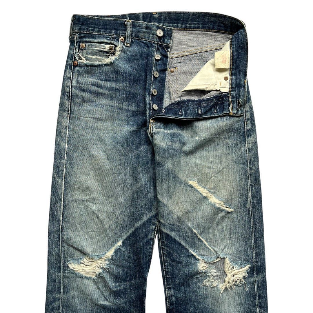 Levi's Levi's big E selvedge distressed Size US 31 - 7 Thumbnail