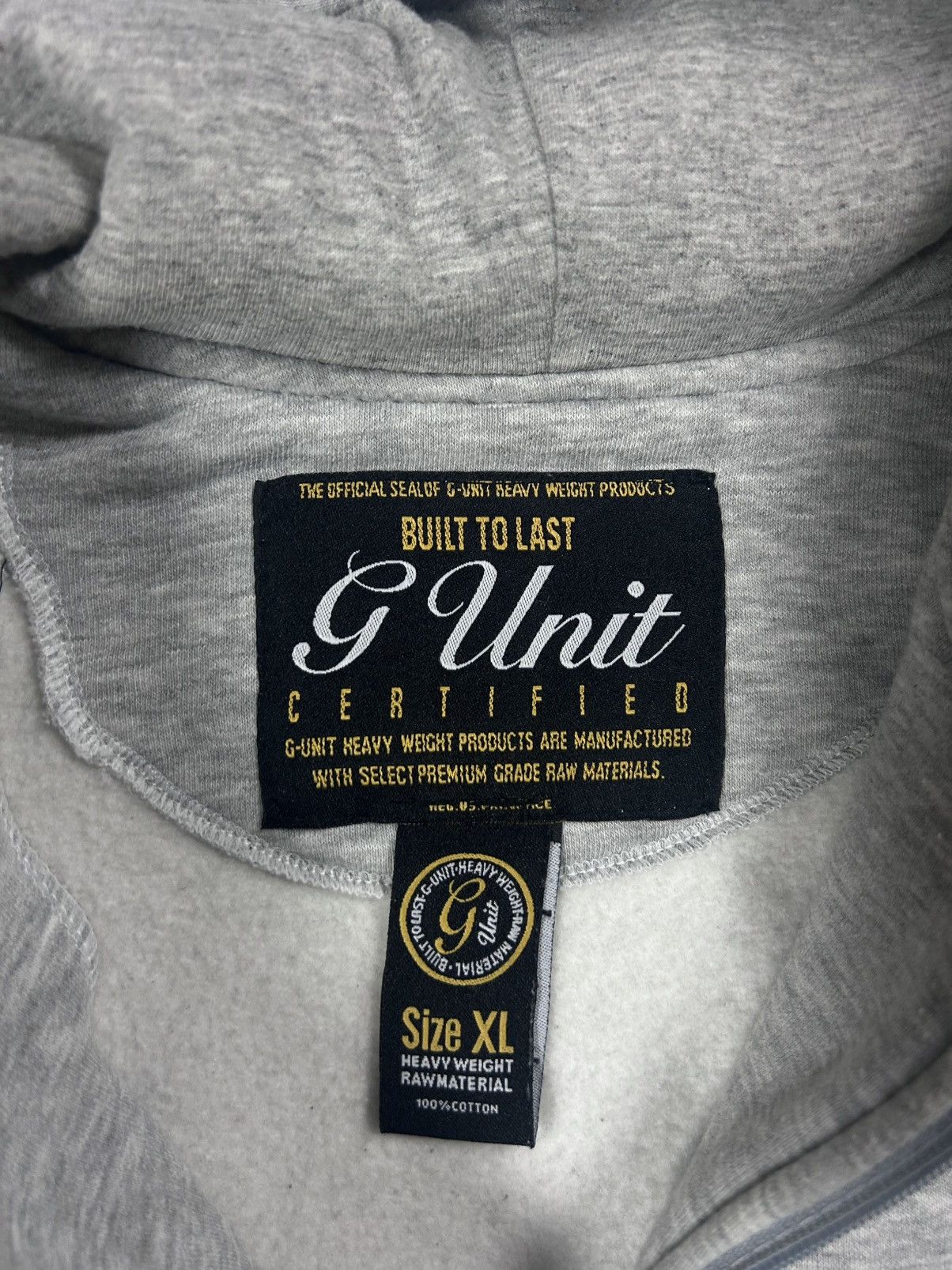 G-Unit G Unit zip hoodie grey vintage hip hop 50 Cent Size US XL / EU 56 / 4 - 4 Thumbnail