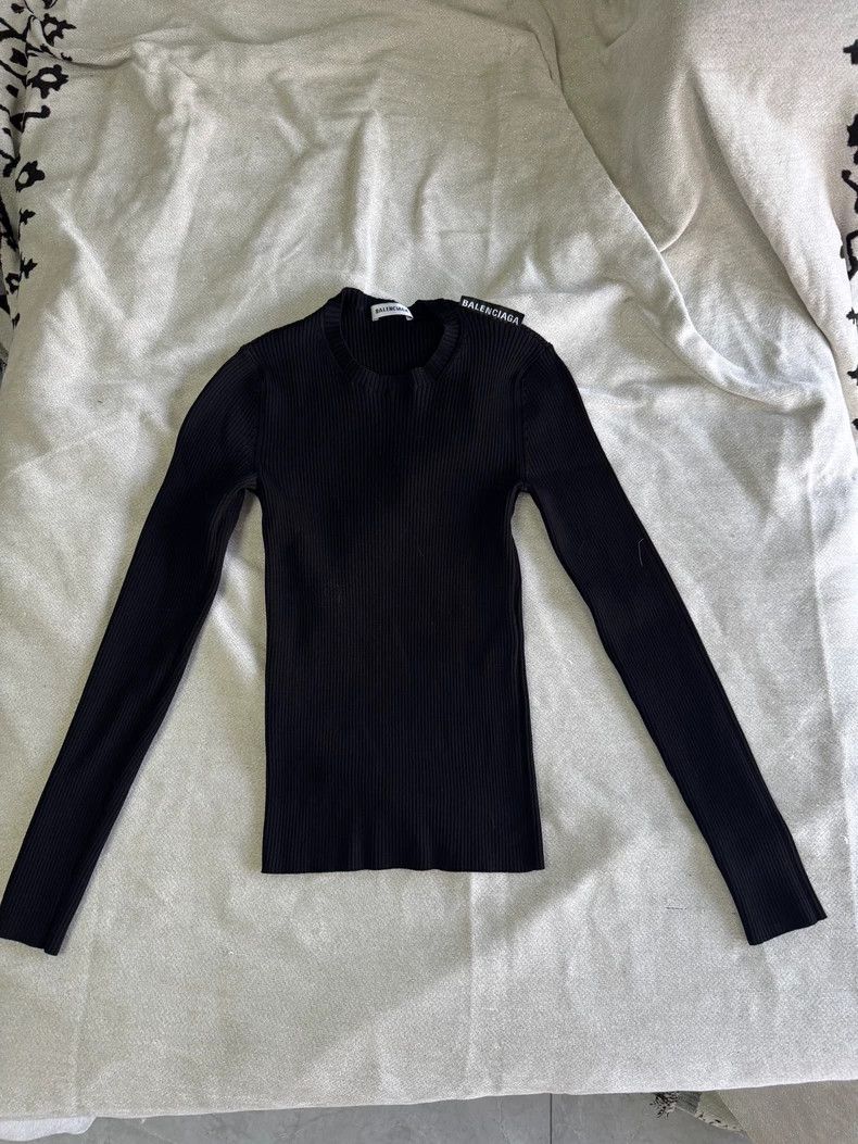 Balenciaga Balenciaga Black Ribbed Base Layer S - dmc Size US S / EU 44-46 / 1 - 1 Thumbnail