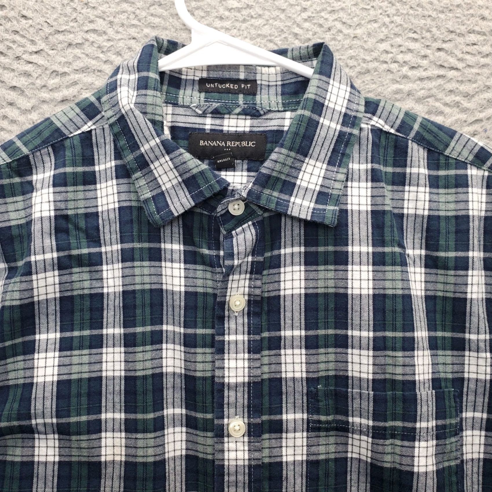 Banana Republic Banana Republic Flannel Shirt Mens M Multi Plaid Button-Up Collared Shirt Size US M / EU 48-50 / 2 - 3 Thumbnail