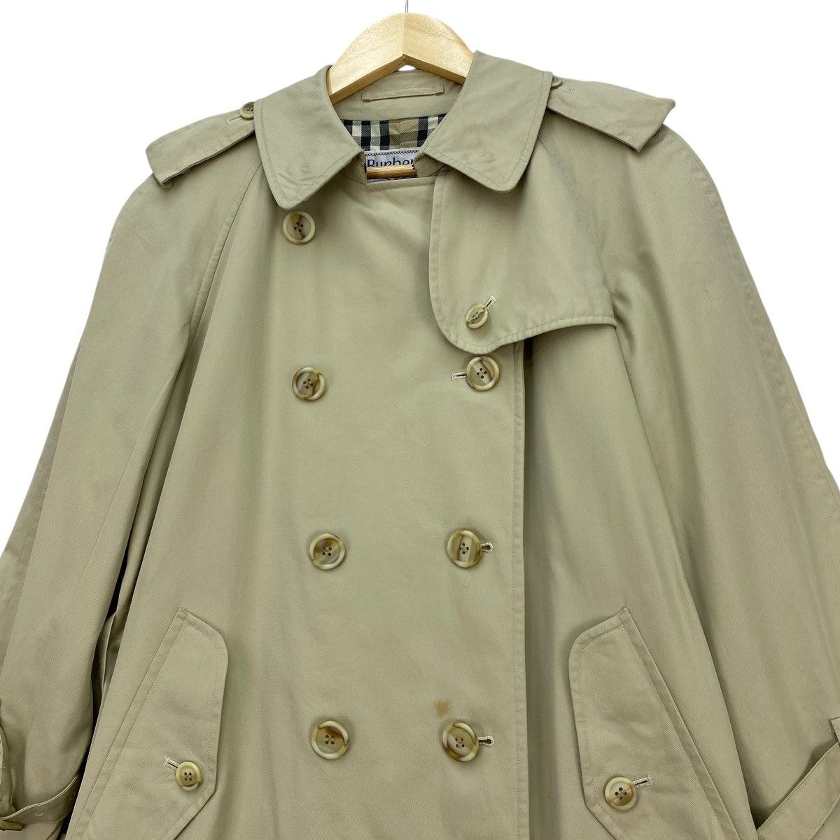 Burberry 🔥Vintage Burberrys Double Breast Belted Nova Check Trench Size M / US 6-8 / IT 42-44 - 12 Thumbnail