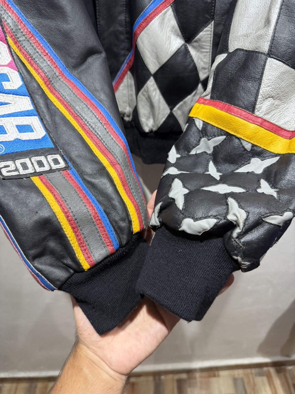 Jeff Hamilton Vintage Jeff Hamilton Nascar Leather jacket Size US L / EU 52-54 / 3 - 19 Thumbnail