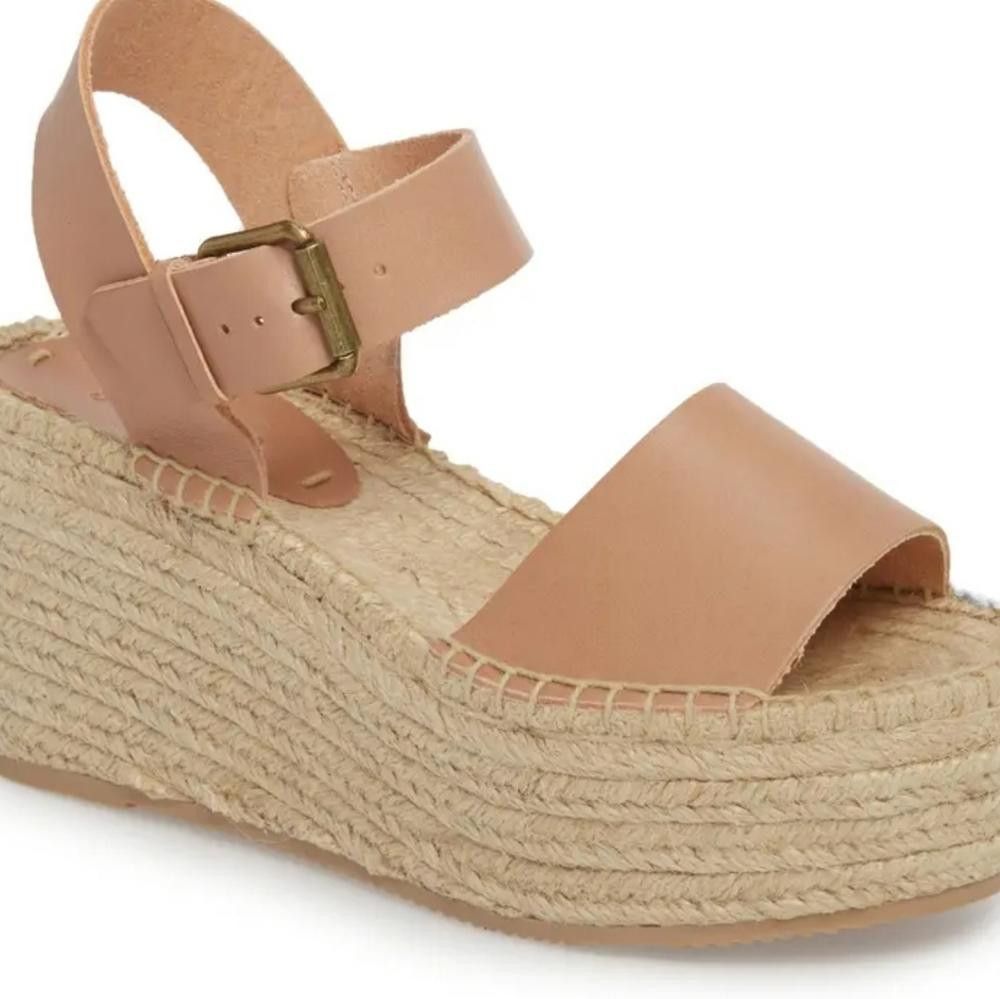 Soludos NIB! Soludos Dove Gray Minorca Platform Sandals Size US 11 / IT 41 - 2 Thumbnail