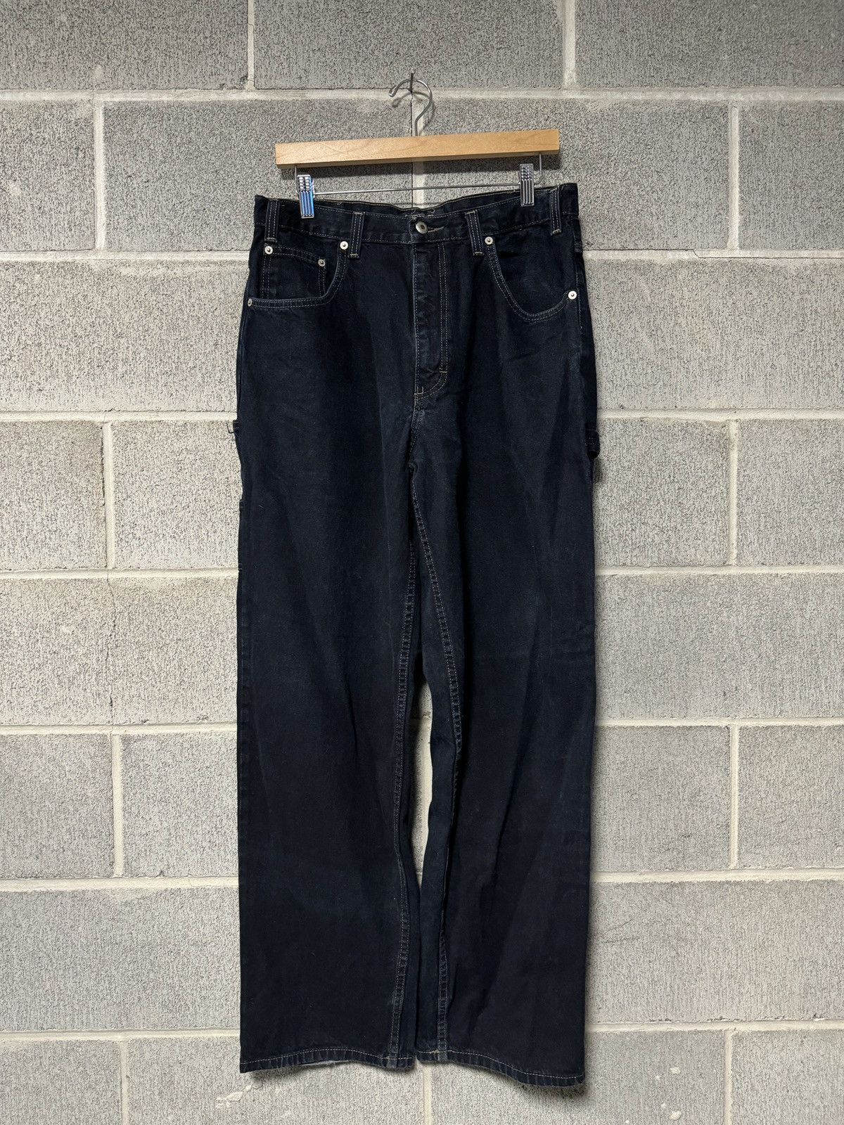 Gap Vintage Gap Dark Blue Denim Carpenter Work Jeans Size US 32 / EU 48 - 2 Thumbnail