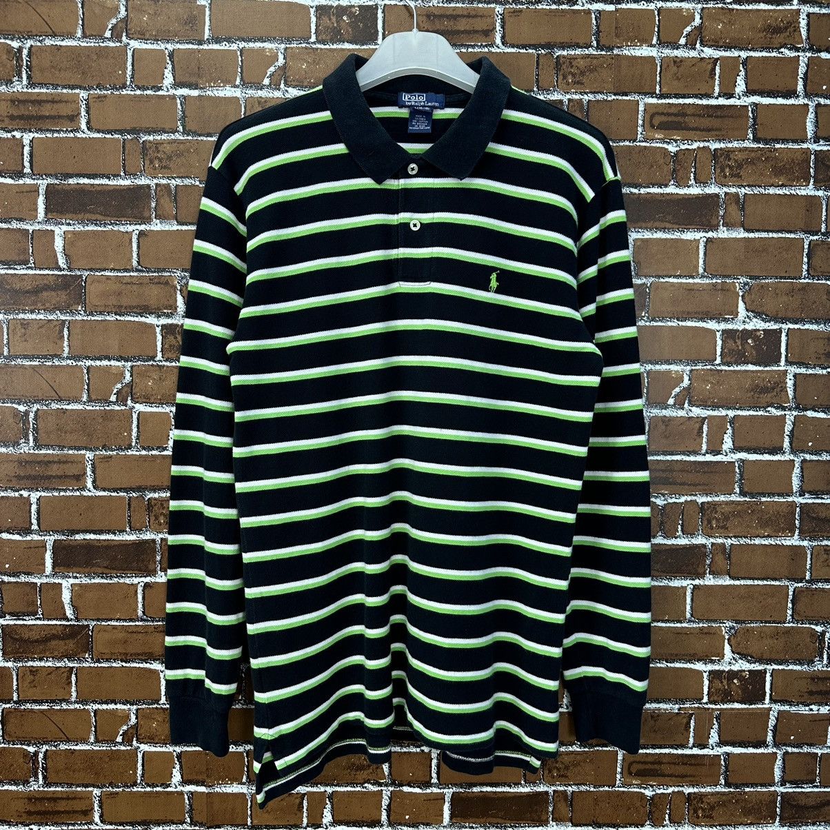 Polo Ralph Lauren 90s Polo Ralph Lauren Stripe Long Sleeve Tee A824 Size US S / EU 44-46 / 1 - 1 Thumbnail