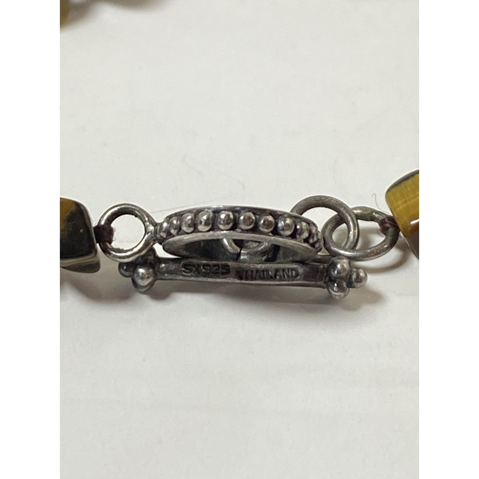 Other Tiger’s Eye Chip Beaded Necklace 925 Sterling Clasp 90” Size ONE SIZE - 6 Thumbnail