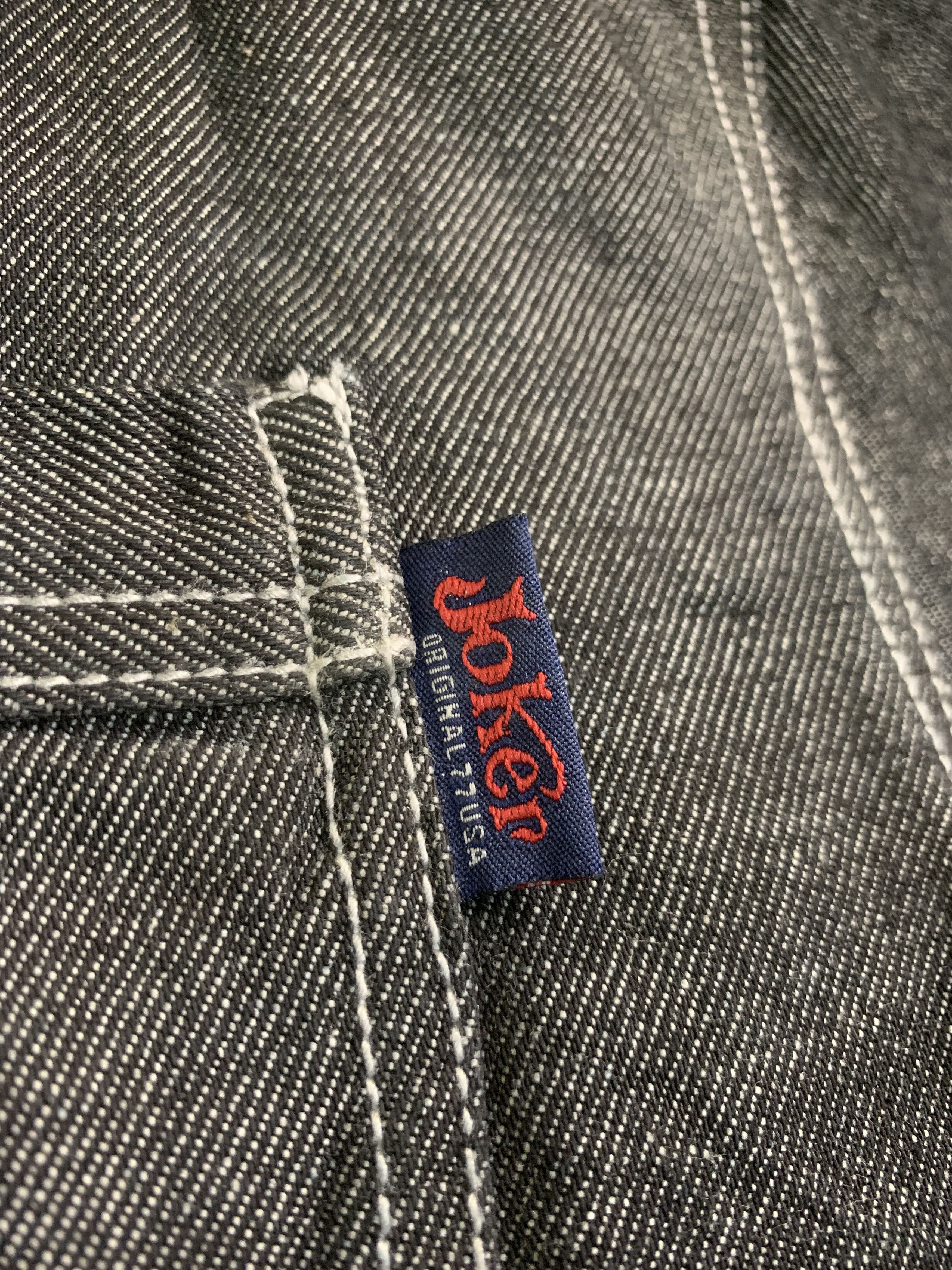 Japanese Brand Rare Design Joker O.G. 77 USA Denim Shirts Size US XL / EU 56 / 4 - 8 Thumbnail