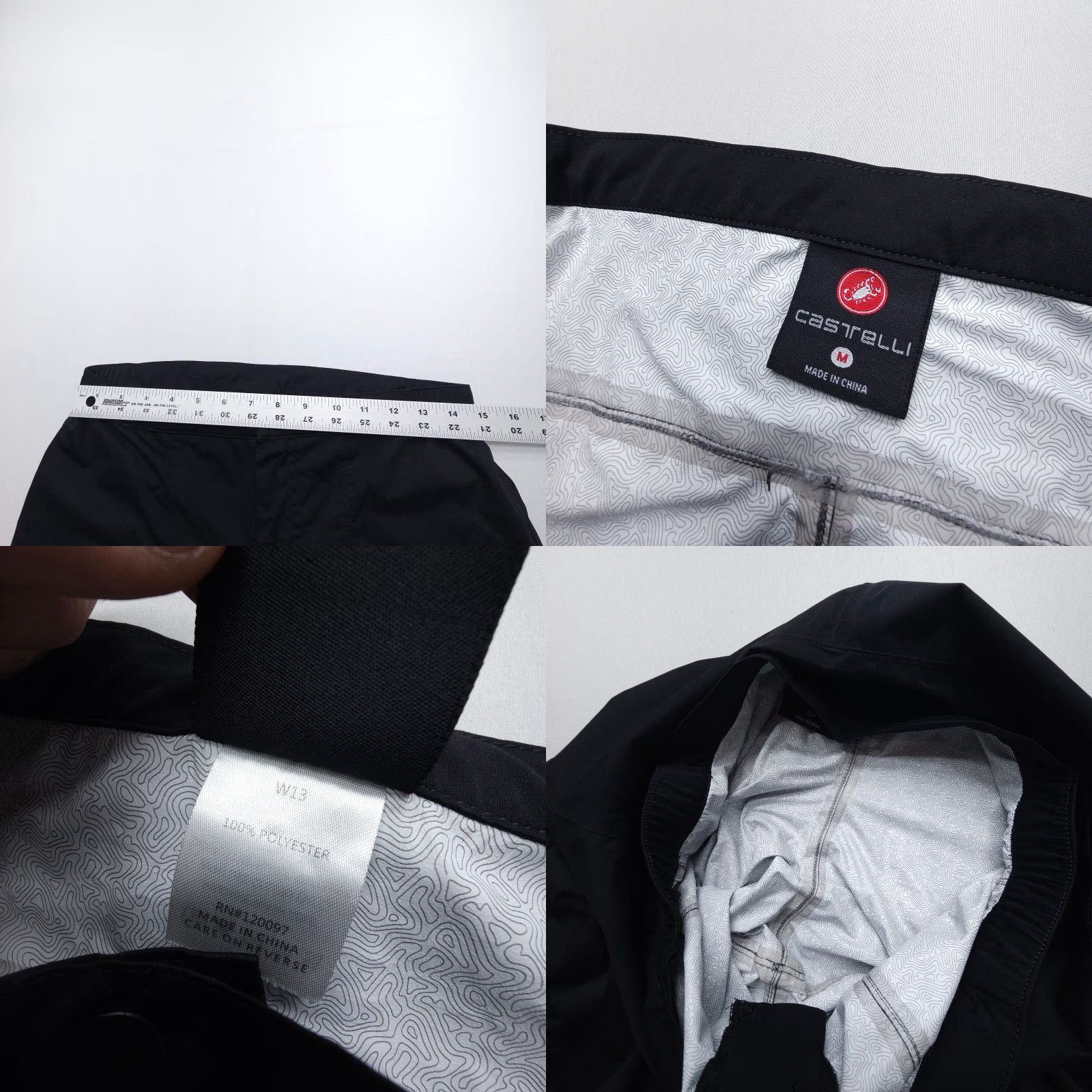 Vintage Castelli Windstopper Cycling Pants Unisex Adult Medium Side Zipper Road Biking Size US 31 - 8 Thumbnail