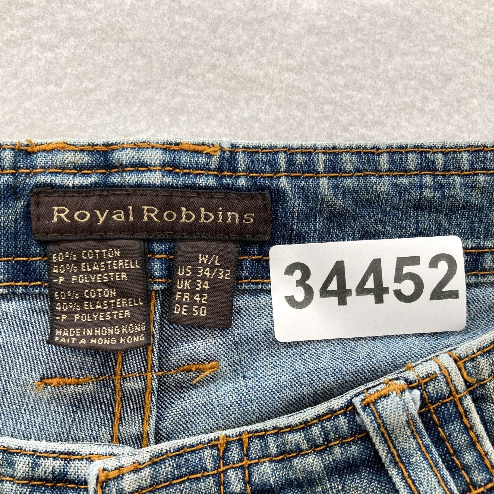 Royal Robbins VINTAGE Royal Robbins Jeans Mens 34x32 Relaxed Straight Leg Blue Denim Hong Kong Size US 34 / EU 50 - 5 Thumbnail