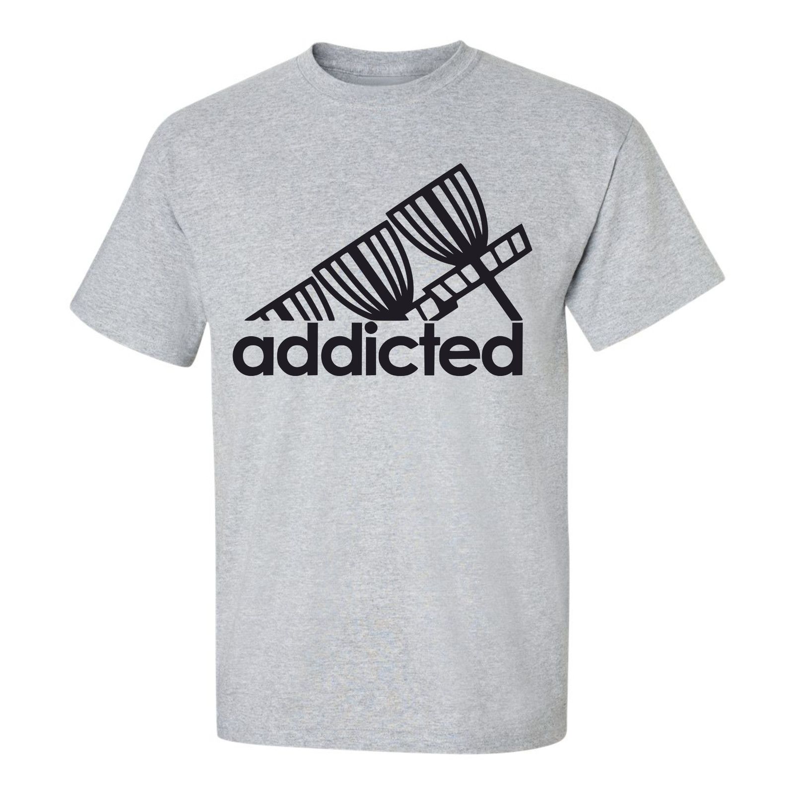 Gildan Disc Golf T Shirt ADDICTED Discgolfer Discgolfing Shirt Size US XL / EU 56 / 4 - 5 Thumbnail