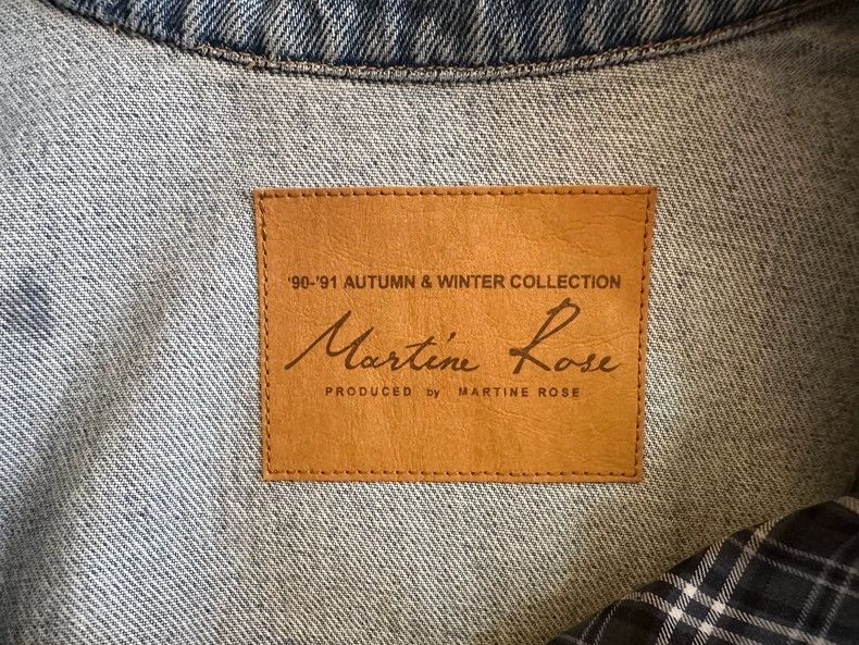Martine Rose Martine Rose Splicing denim shirt jacket, same style as We Size US S / EU 44-46 / 1 - 3 Thumbnail