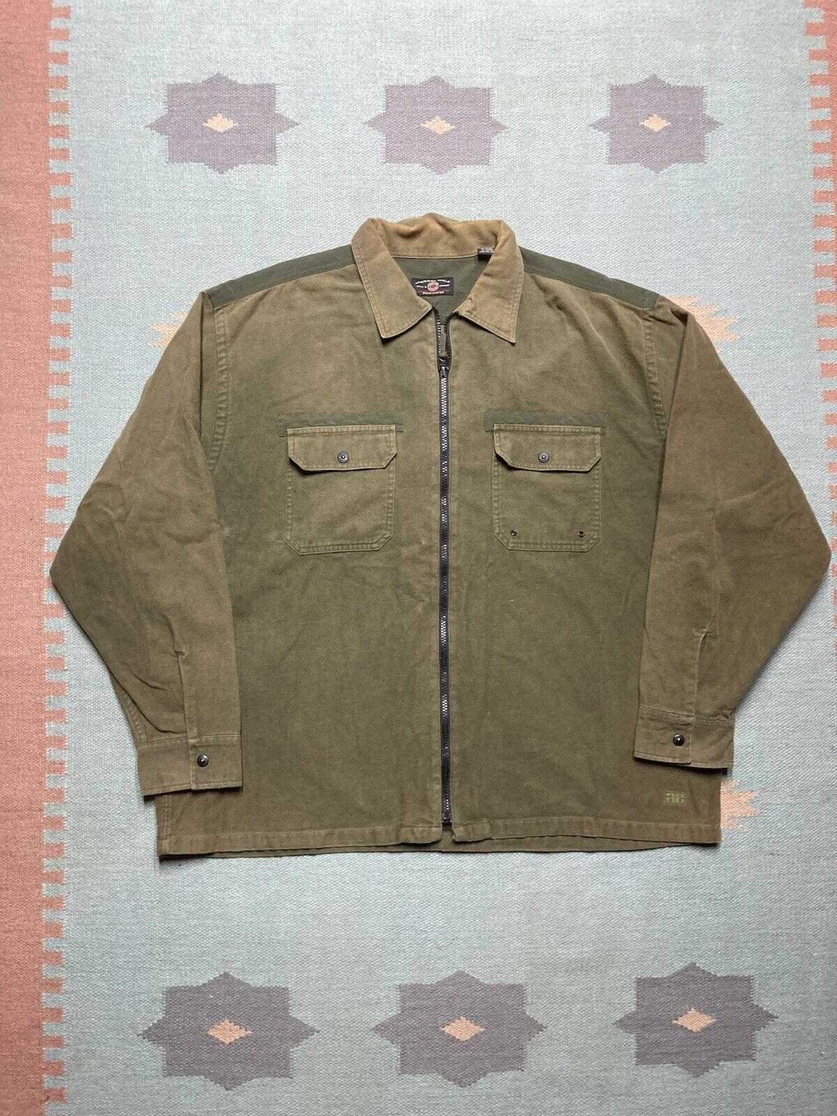 American Eagle Outfitters × Vintage VTG American eagle jacket brushed cotton hunt military XL Size US XL / EU 56 / 4 - 1 Thumbnail