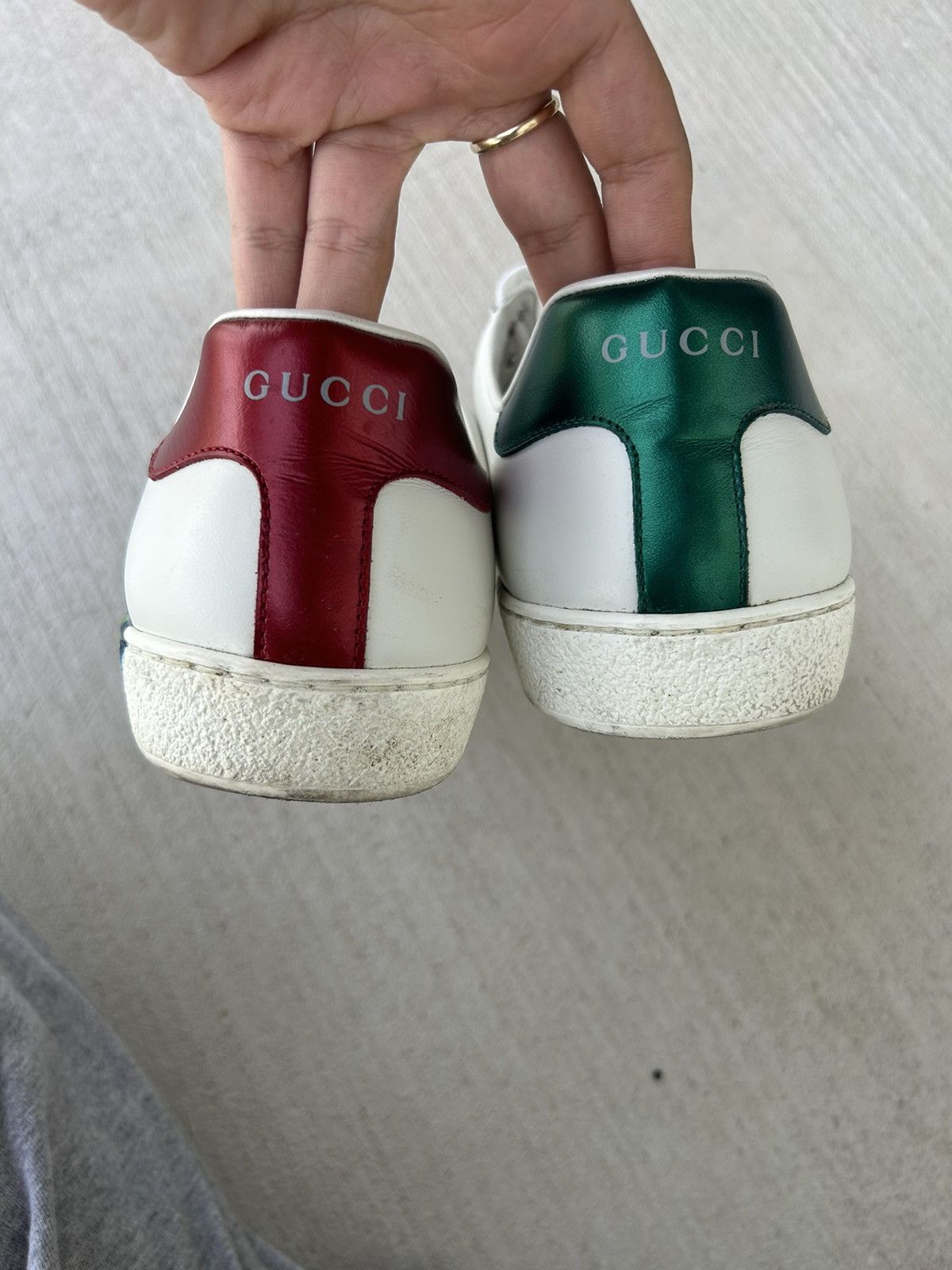 Gucci GUCCI Ace ‘Loved’ Leather Sneakers Size US 10 / EU 43 - 5 Thumbnail