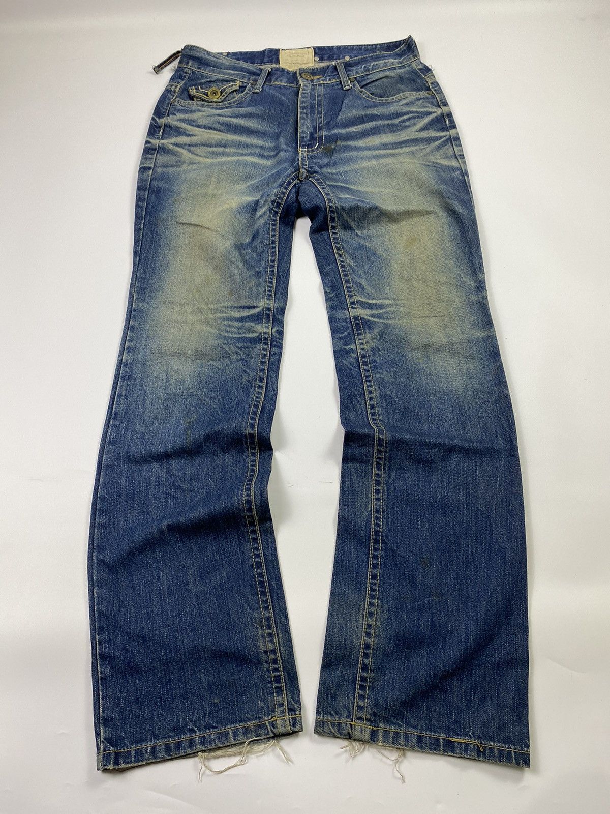 Isamu Katayama Backlash Lolita mudwash jeans pant japanese brand Size US 34 / EU 50 - 1 Thumbnail