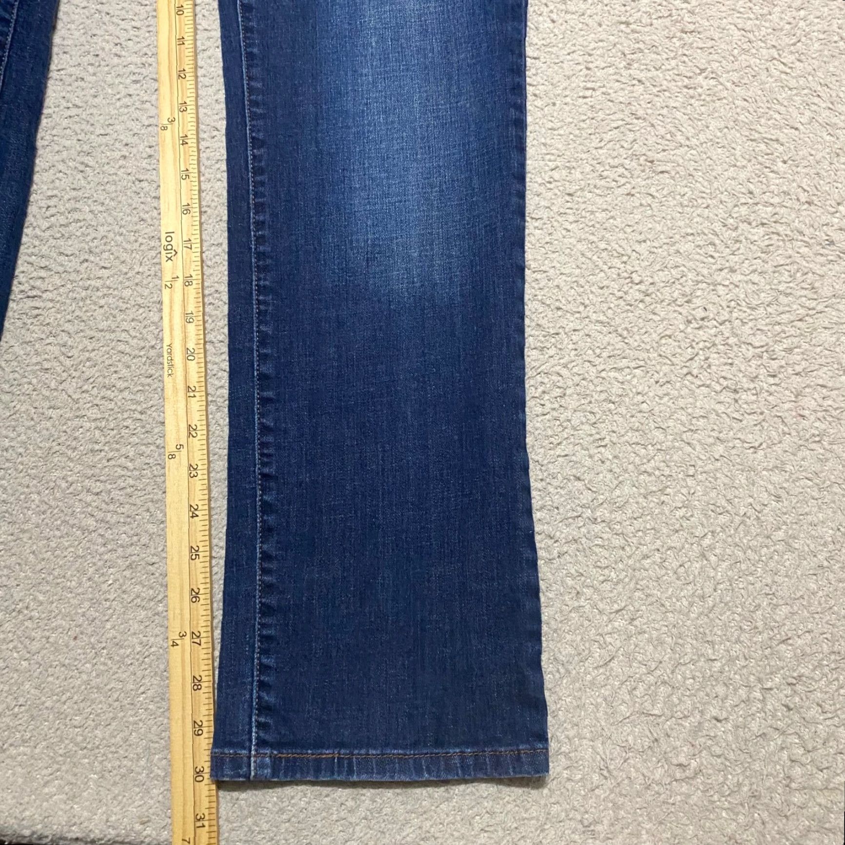 Levi's Levi's 505 Jeans Blue Denim Dark Wash Straight Leg Mid Rise Womens Size 32 Inseam 30 Regular Size 38" / US 16 / IT 52 - 6 Thumbnail