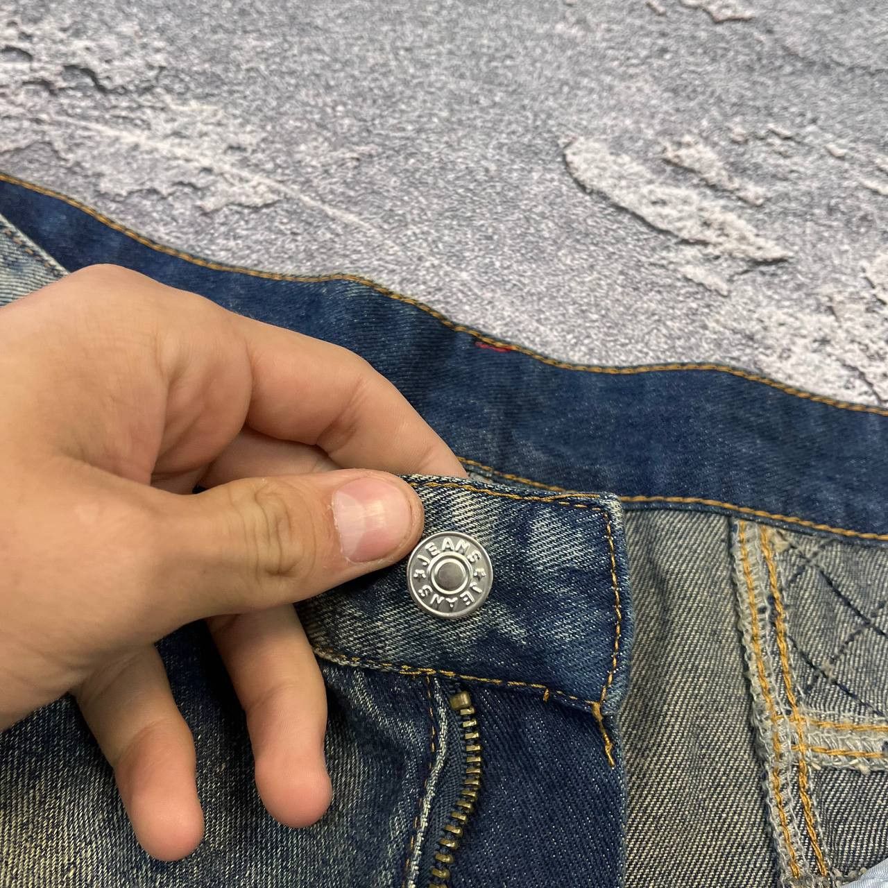 Hysteric Glamour Jeans Dirty Pants Faded Crash Denim Thrashed Y2K Distressed Size US 33 - 13 Thumbnail