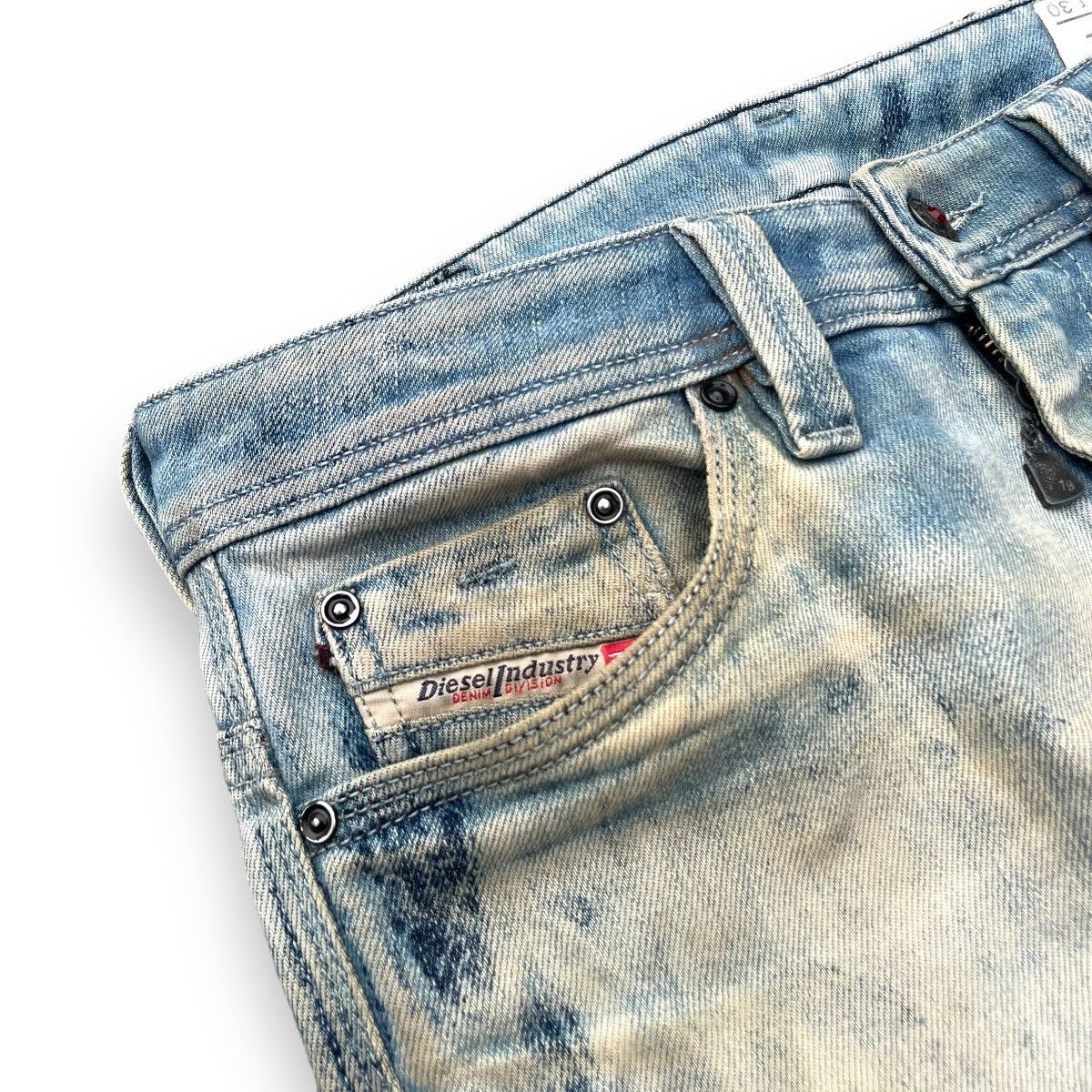 Diesel DIESEL COW LEATHER ACID WASH DISTRESSED DENIM PANTS Size US 30 / EU 46 - 5 Thumbnail