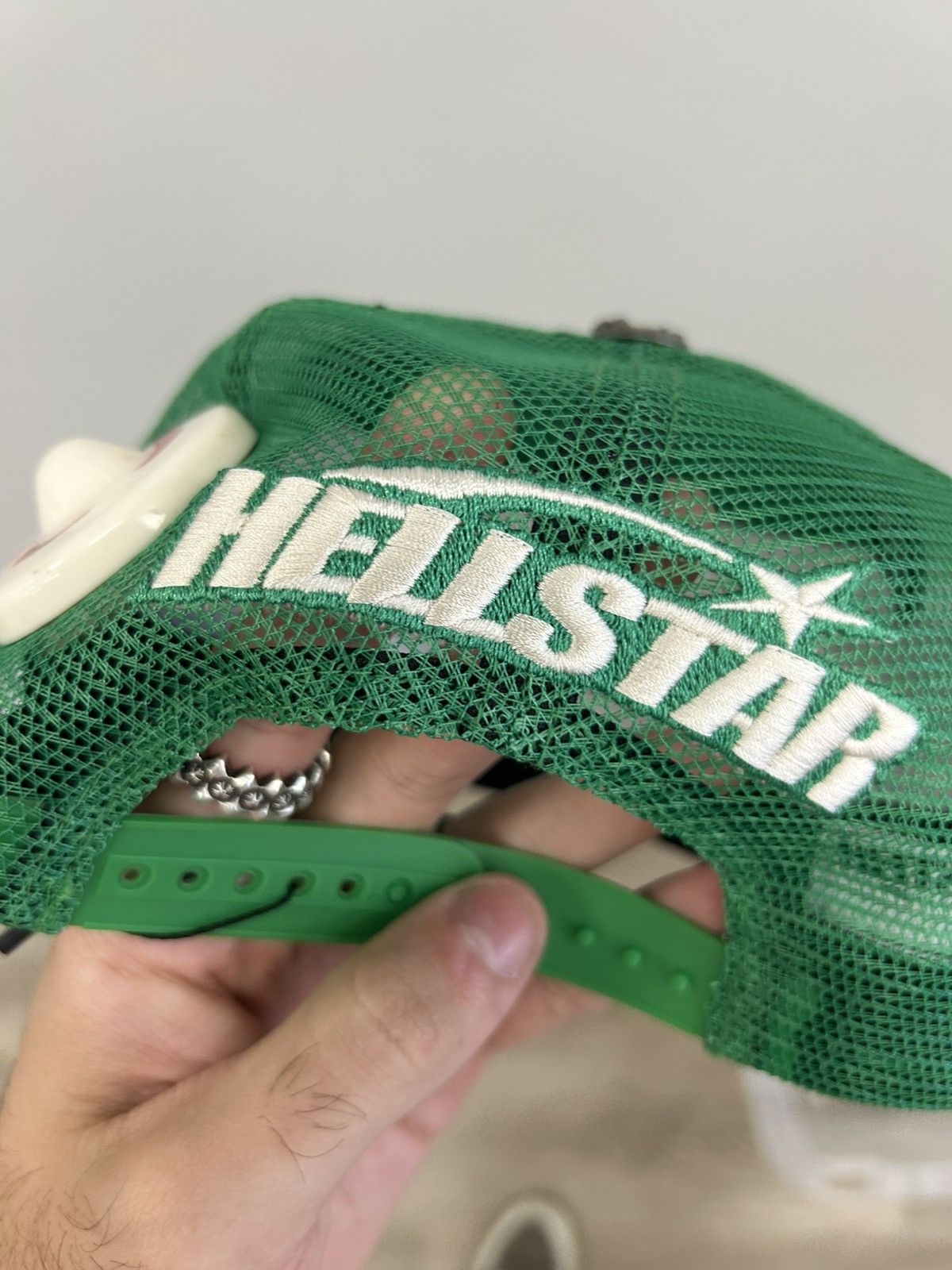 HELLSTAR Hellstar Big Logo Trucker Hat One Size Fits All Size ONE SIZE - 5 Thumbnail