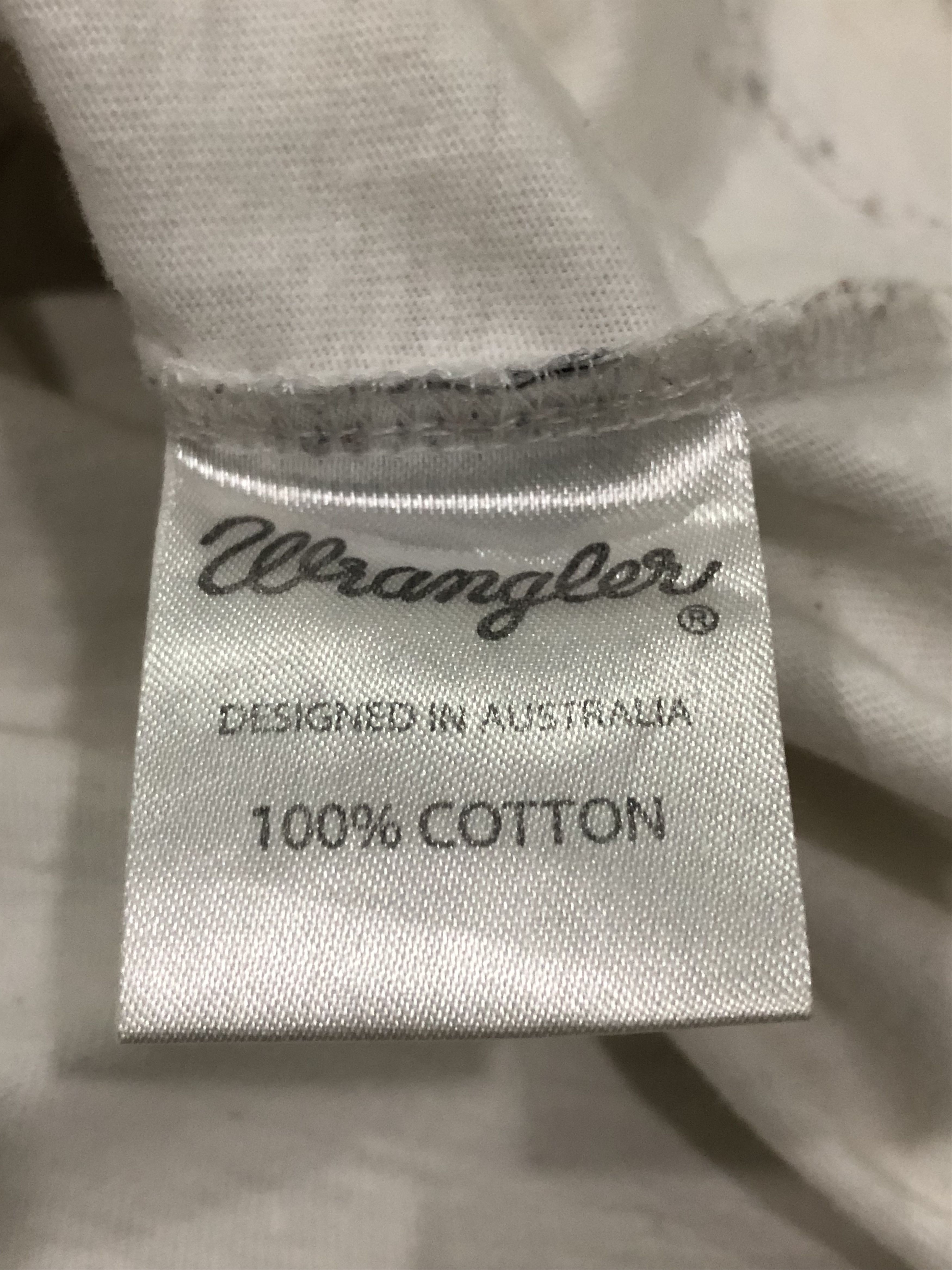 Vintage × Wrangler Vintage Worn Wrangler Tshirt Size US M / EU 48-50 / 2 - 4 Thumbnail